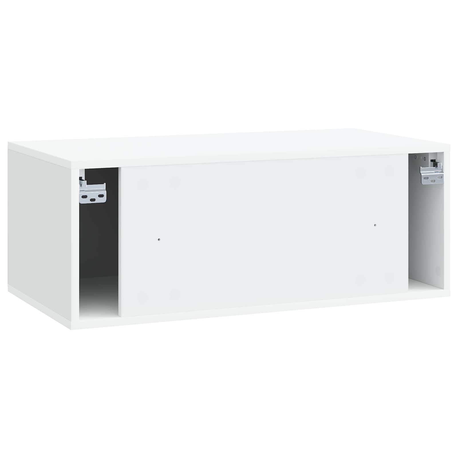 Wandbeugel TV-kast 78,5 x 41 x 30 cm Wit Bewerkt hout is nu te koop bij PeponiXL, paradijselijk wonen!