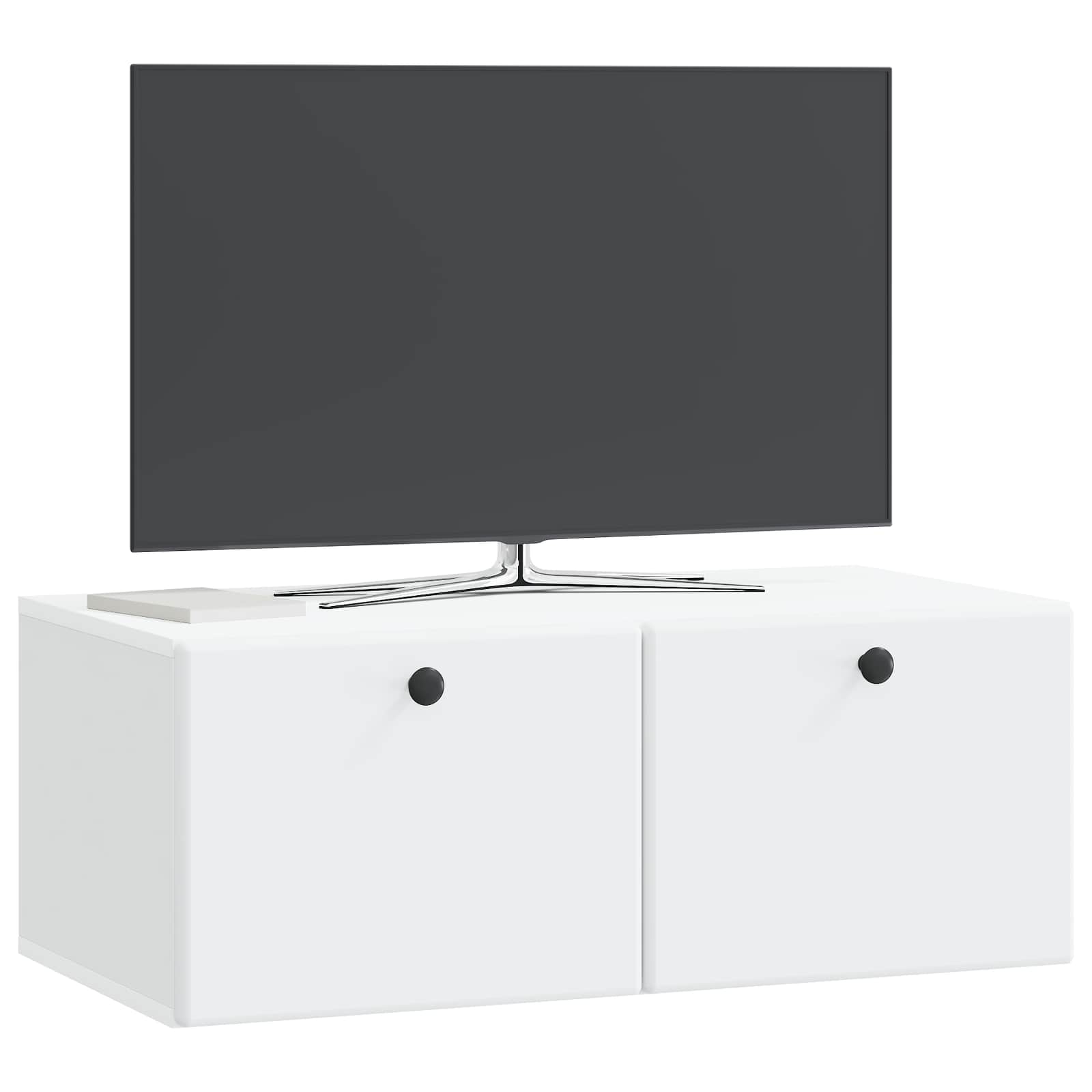 Wandbeugel TV-kast 78,5 x 41 x 30 cm Wit Bewerkt hout is nu te koop bij PeponiXL, paradijselijk wonen!