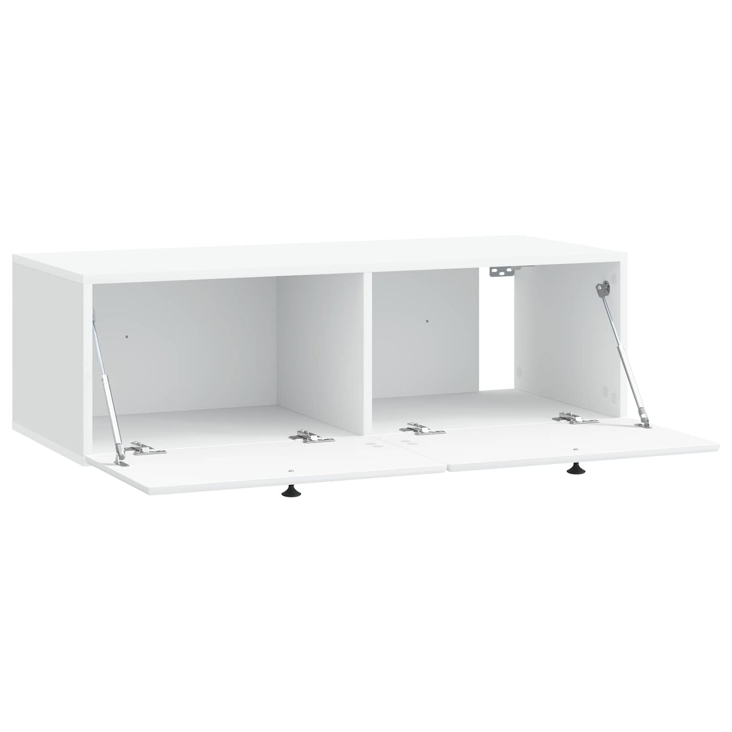 Wandbeugel TV-kast 98 x 41 x 30 cm Wit Bewerkt hout is nu te koop bij PeponiXL, paradijselijk wonen!
