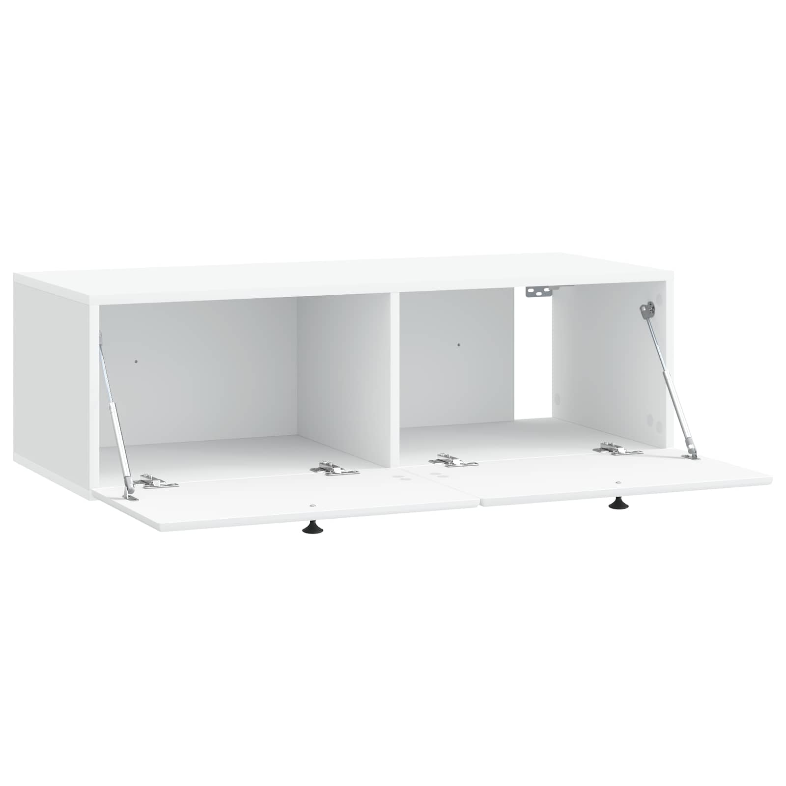 Wandbeugel TV-kast 98 x 41 x 30 cm Wit Bewerkt hout is nu te koop bij PeponiXL, paradijselijk wonen!
