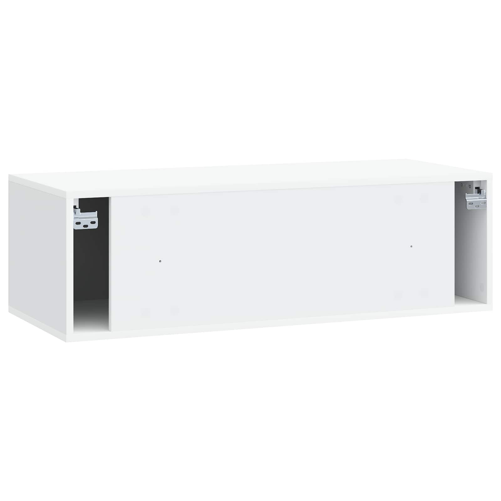 Wandbeugel TV-kast 98 x 41 x 30 cm Wit Bewerkt hout is nu te koop bij PeponiXL, paradijselijk wonen!