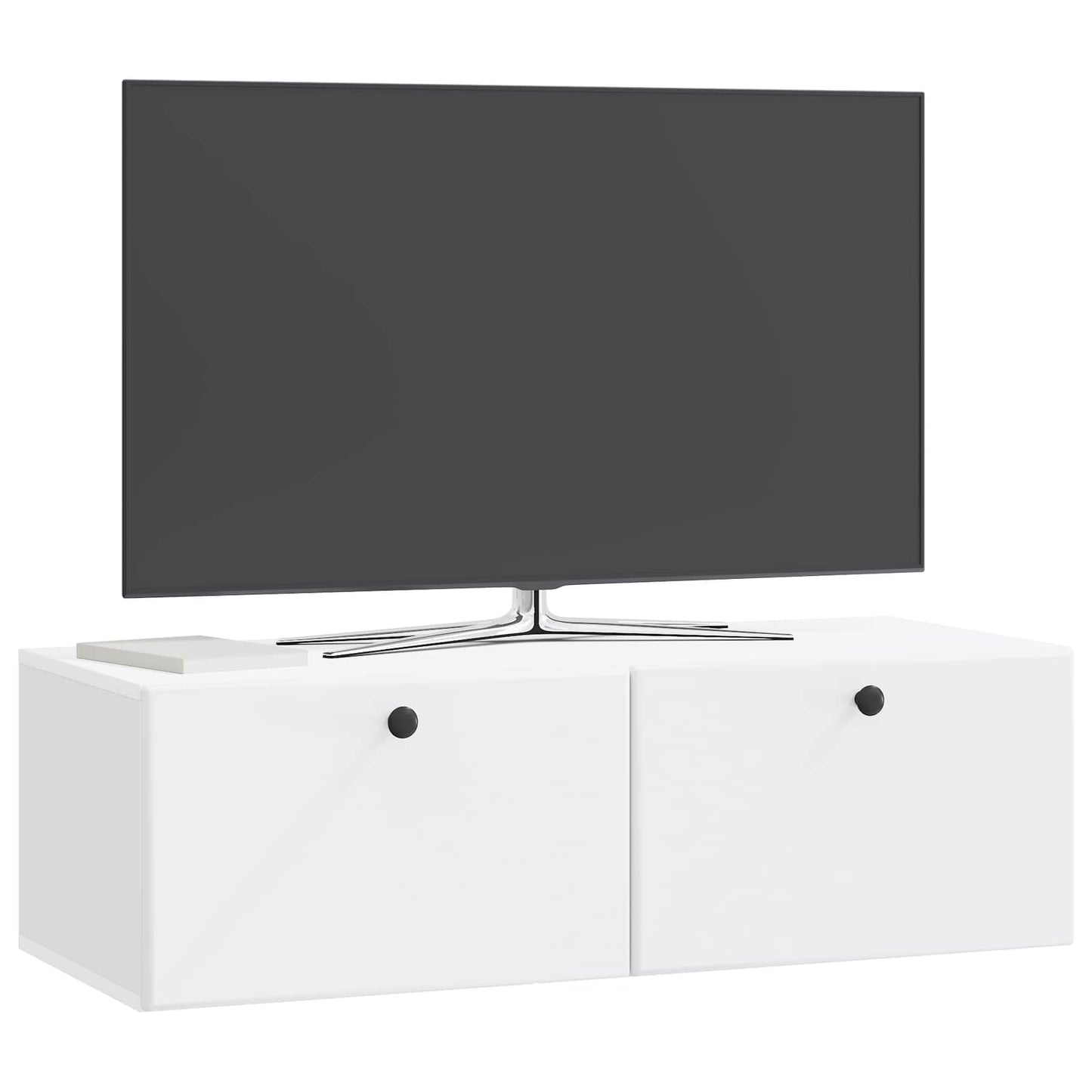 Wandbeugel TV-kast 98 x 41 x 30 cm Wit Bewerkt hout is nu te koop bij PeponiXL, paradijselijk wonen!