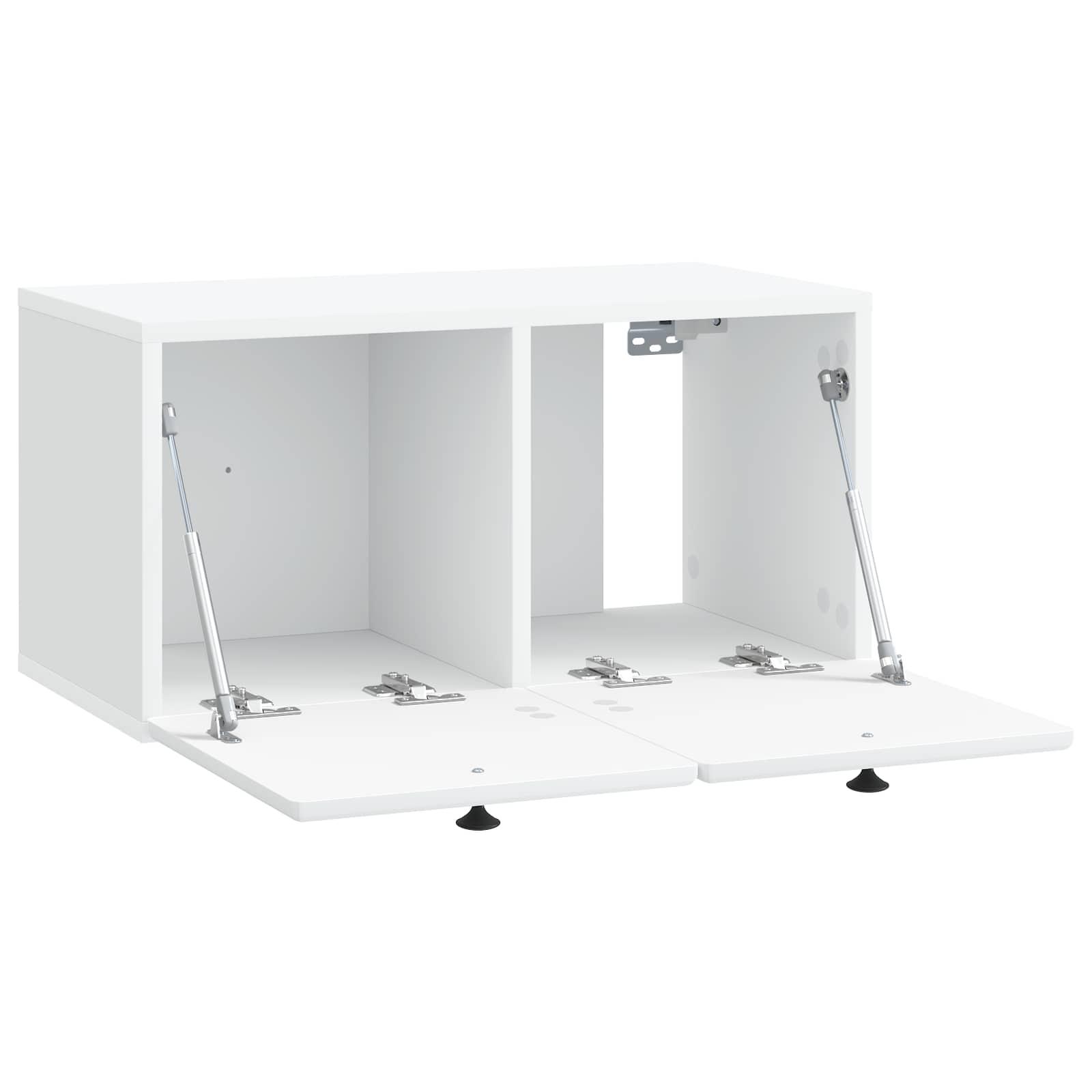 Wandbeugel TV-kast 59,5 x 31 x 30 cm Wit Bewerkt hout is nu te koop bij PeponiXL, paradijselijk wonen!