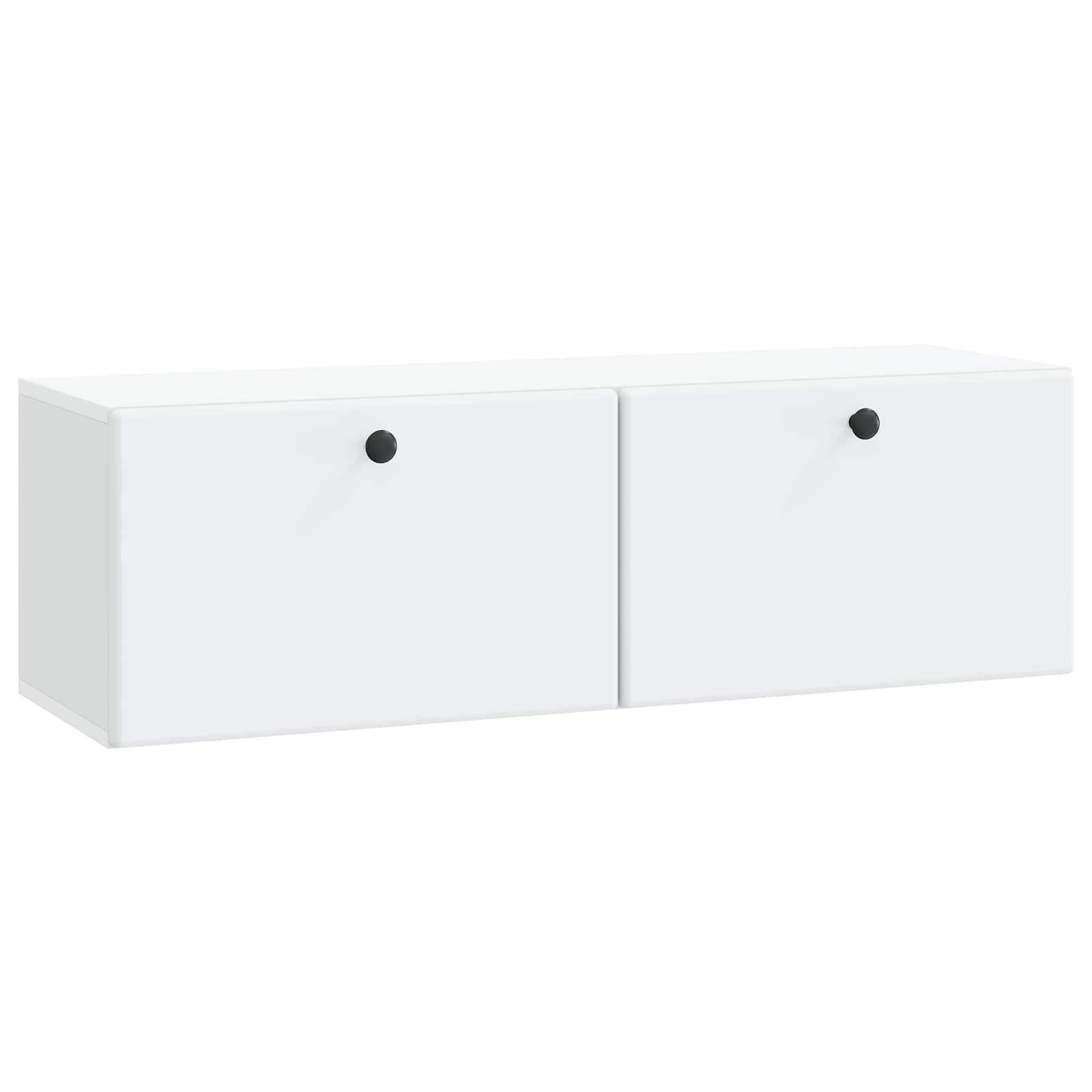 Wandbeugel TV-kast 98 x 31 x 30 cm Wit Bewerkt hout is nu te koop bij PeponiXL, paradijselijk wonen!