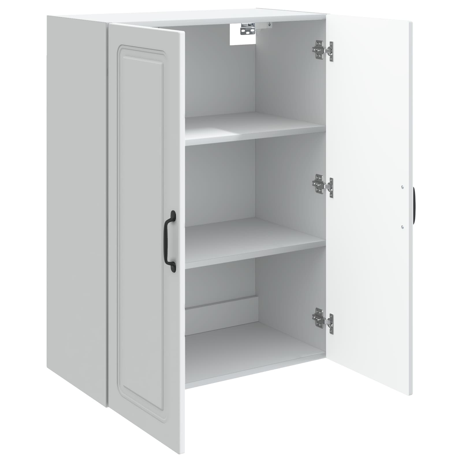 Wandkast Wit 66 x 34,5 x 90 cm Bewerkt hout is nu te koop bij PeponiXL, paradijselijk wonen!