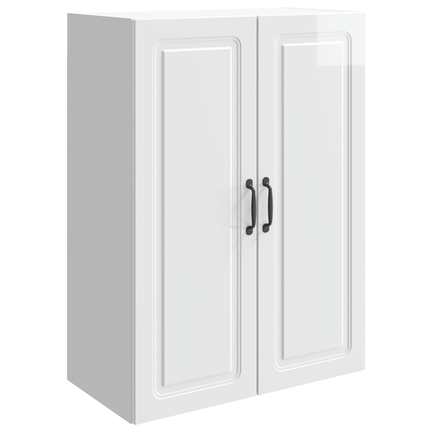 Wandkast Hoogglans Wit 66 x 34,5 x 90 cm Bewerkt hout is nu te koop bij PeponiXL, paradijselijk wonen!