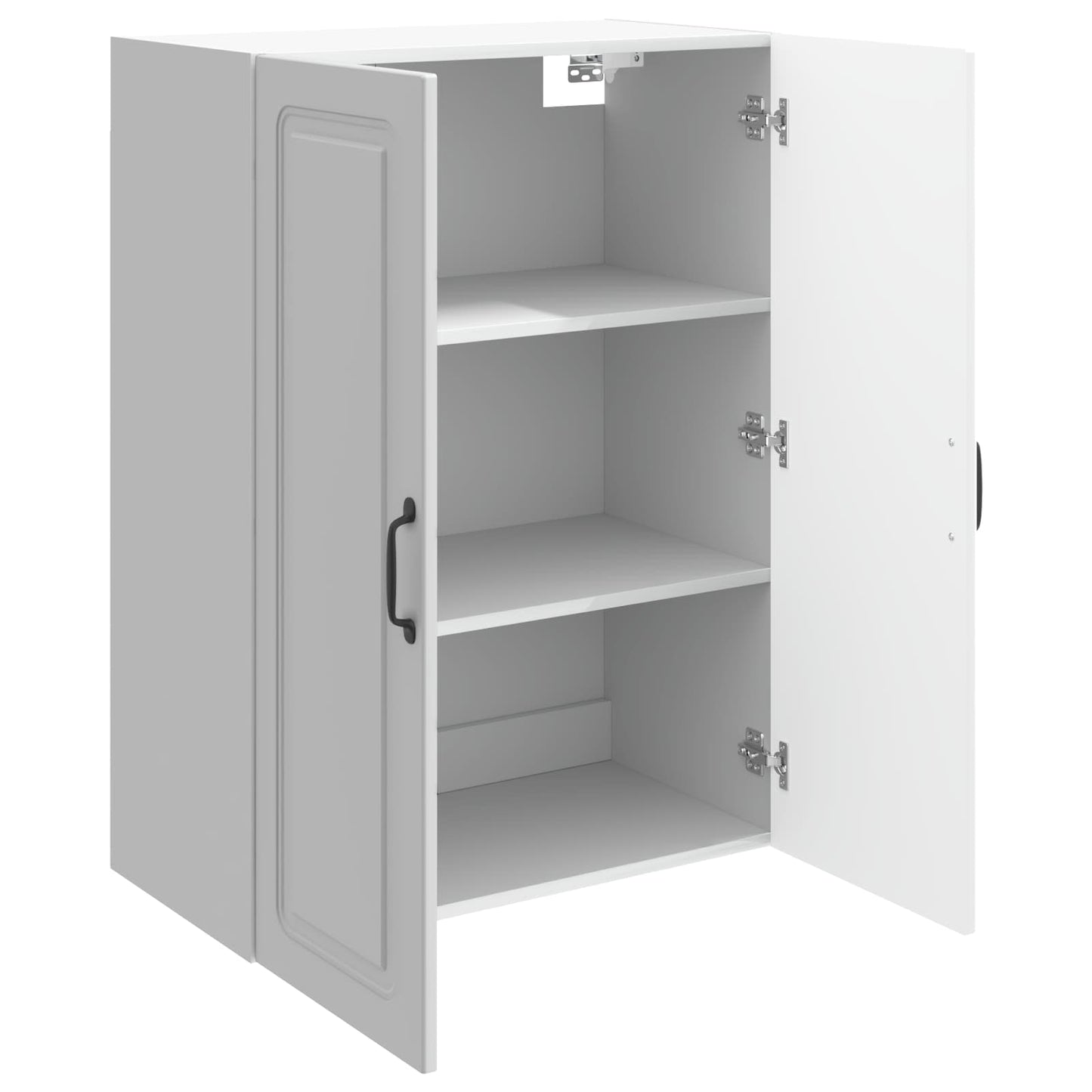 Wandkast Hoogglans Wit 66 x 34,5 x 90 cm Bewerkt hout is nu te koop bij PeponiXL, paradijselijk wonen!