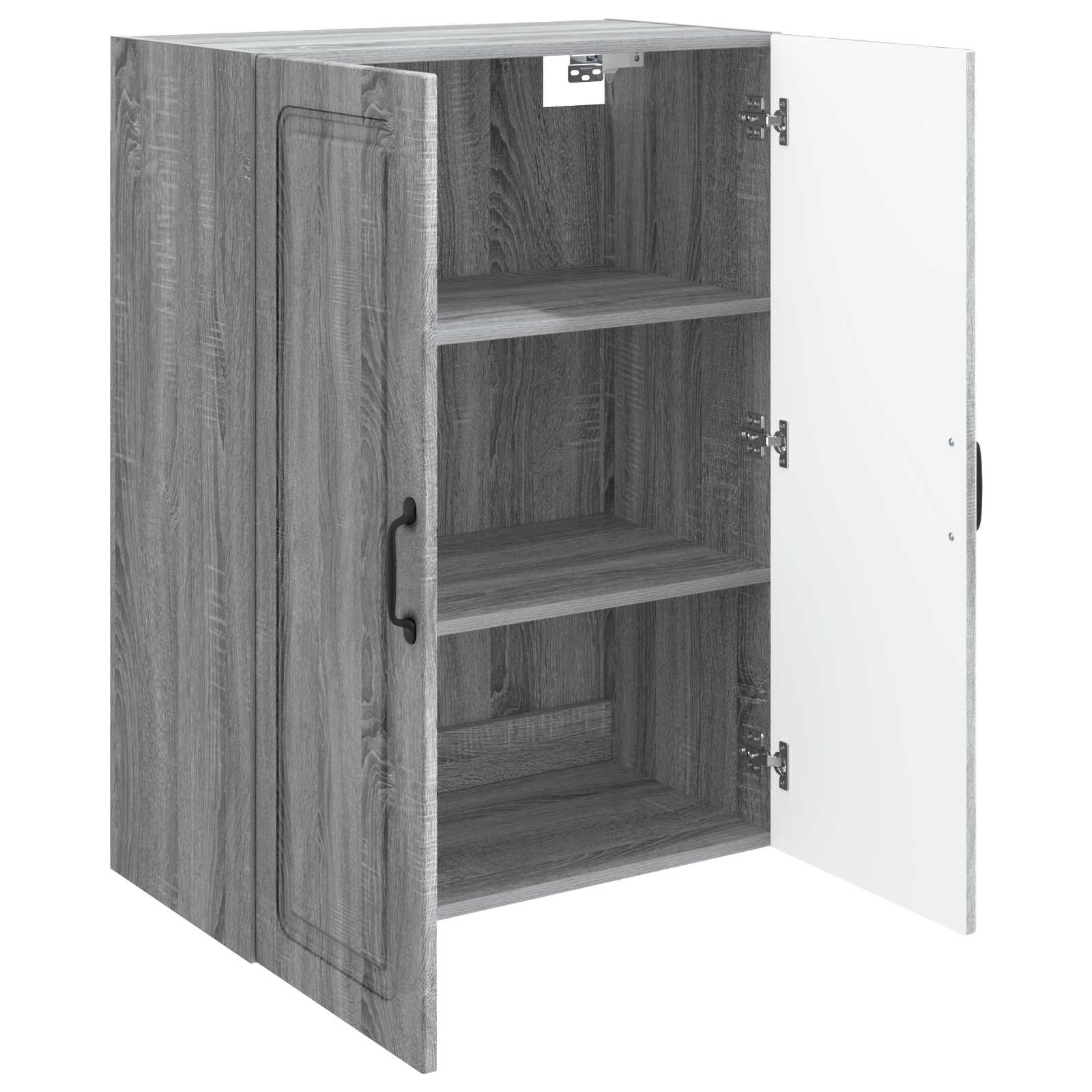 Wandkast Grijs Sonoma 66 x 34,5 x 90 cm Bewerkt hout is nu te koop bij PeponiXL, paradijselijk wonen!