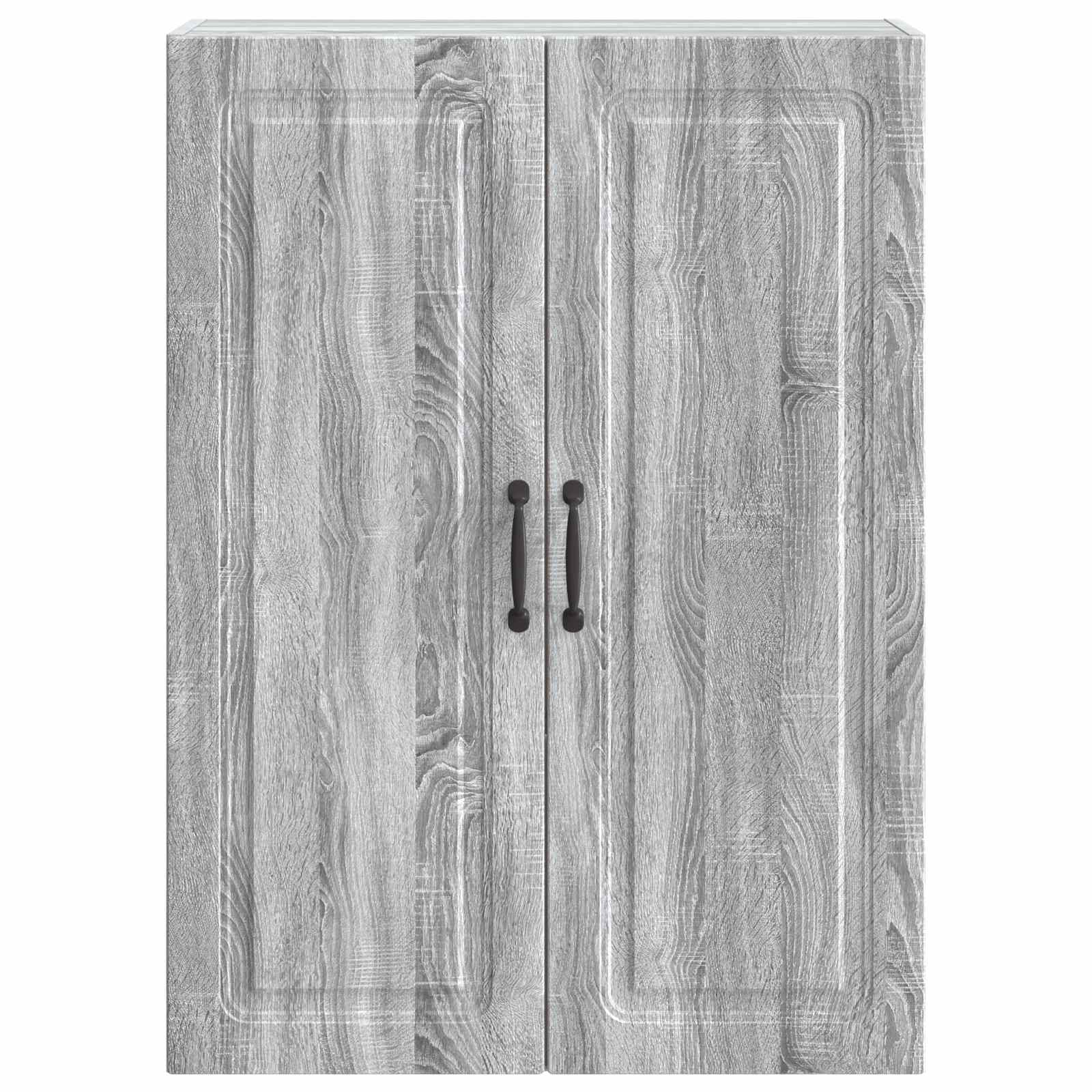 Wandkast Grijs Sonoma 66 x 34,5 x 90 cm Bewerkt hout is nu te koop bij PeponiXL, paradijselijk wonen!