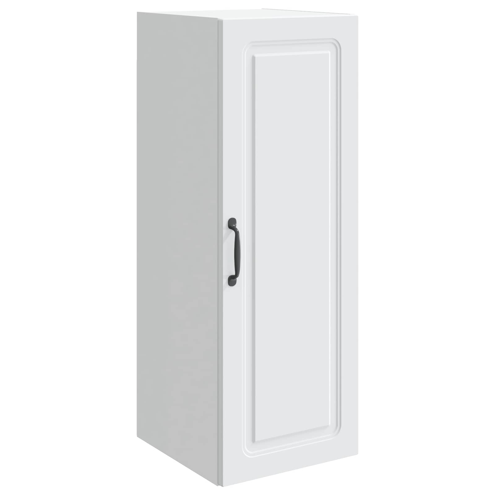 Wandkast Wit 33 x 34,5 x 90 cm Bewerkt hout is nu te koop bij PeponiXL, paradijselijk wonen!