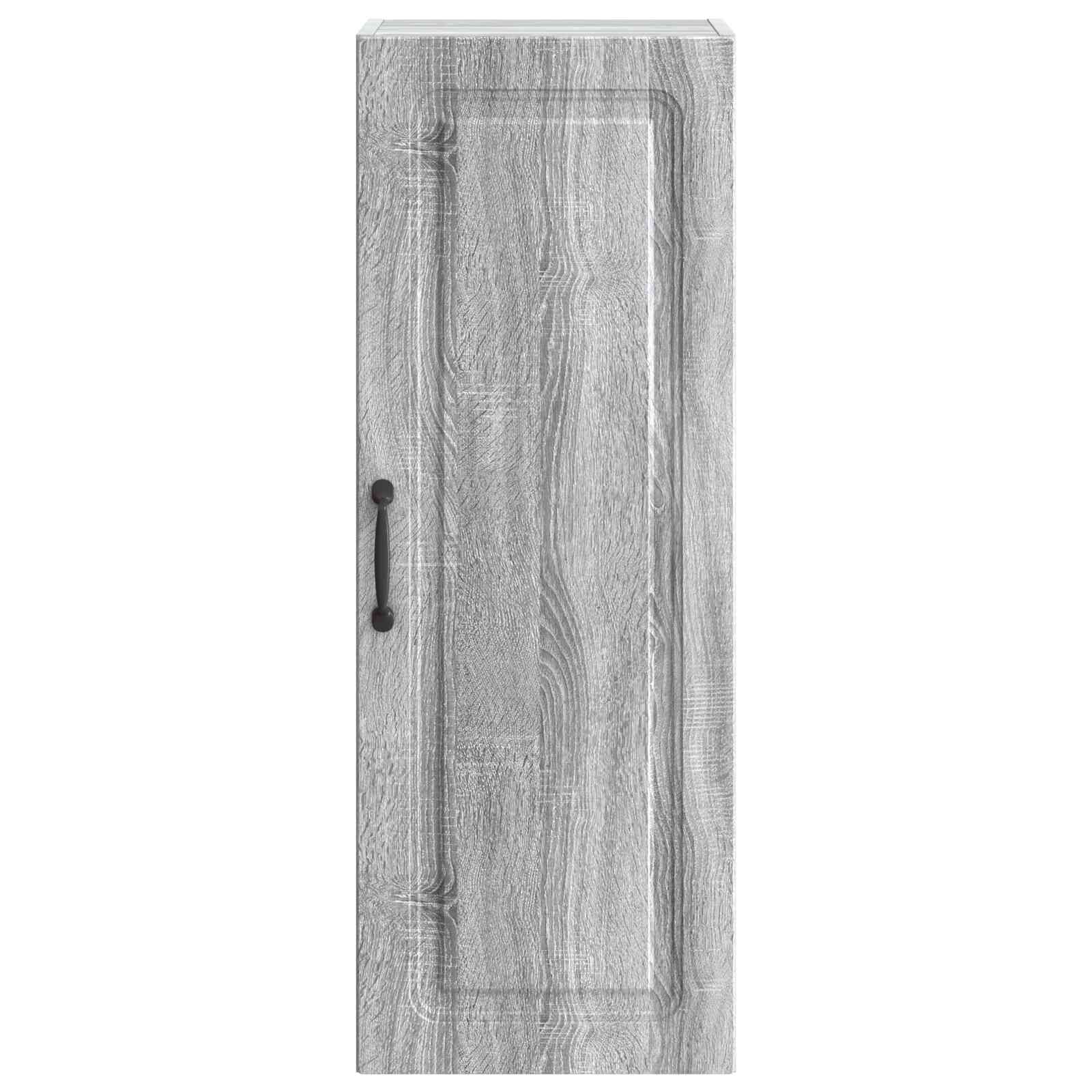 Wandkast Grijs Sonoma 33 x 34,5 x 90 cm Bewerkt hout is nu te koop bij PeponiXL, paradijselijk wonen!