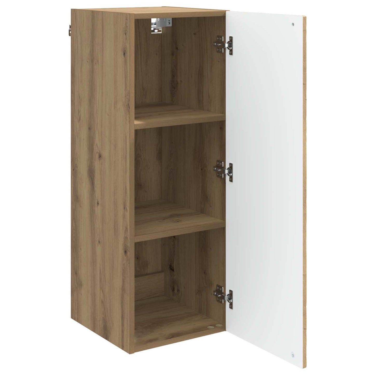 Wandkast Artisanaal eiken 33 x 34,5 x 90 cm Bewerkt hout is nu te koop bij PeponiXL, paradijselijk wonen!