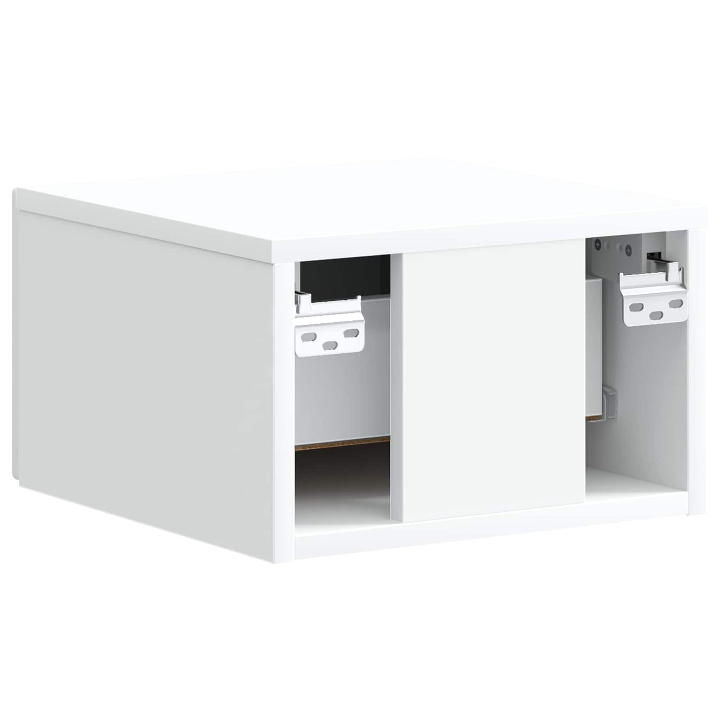 Wandbeugel Bedkast met lade Wit 34,5 x 33 x 20 cm Bewerkt hout is nu te koop bij PeponiXL, paradijselijk wonen!
