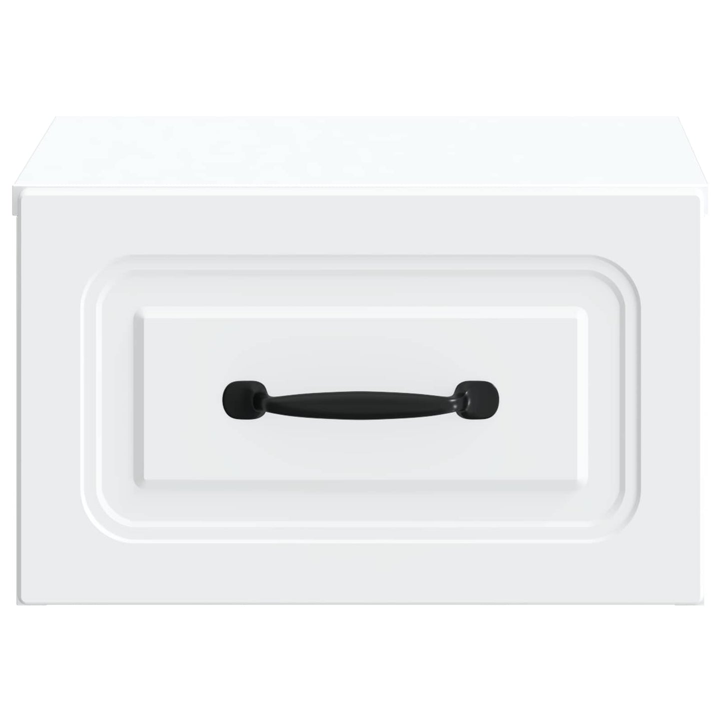 Wandbeugel Bedkast met lade Wit 34,5 x 33 x 20 cm Bewerkt hout is nu te koop bij PeponiXL, paradijselijk wonen!