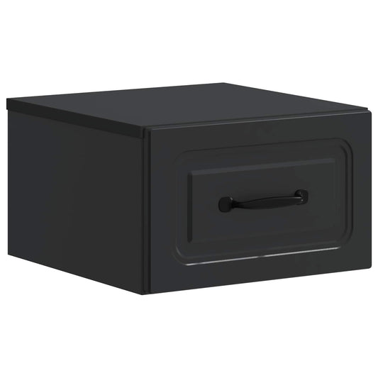 Wandbeugel Bedkast Zwart 34,5 x 33 x 20 cm Bewerkt hout is nu te koop bij PeponiXL, paradijselijk wonen!