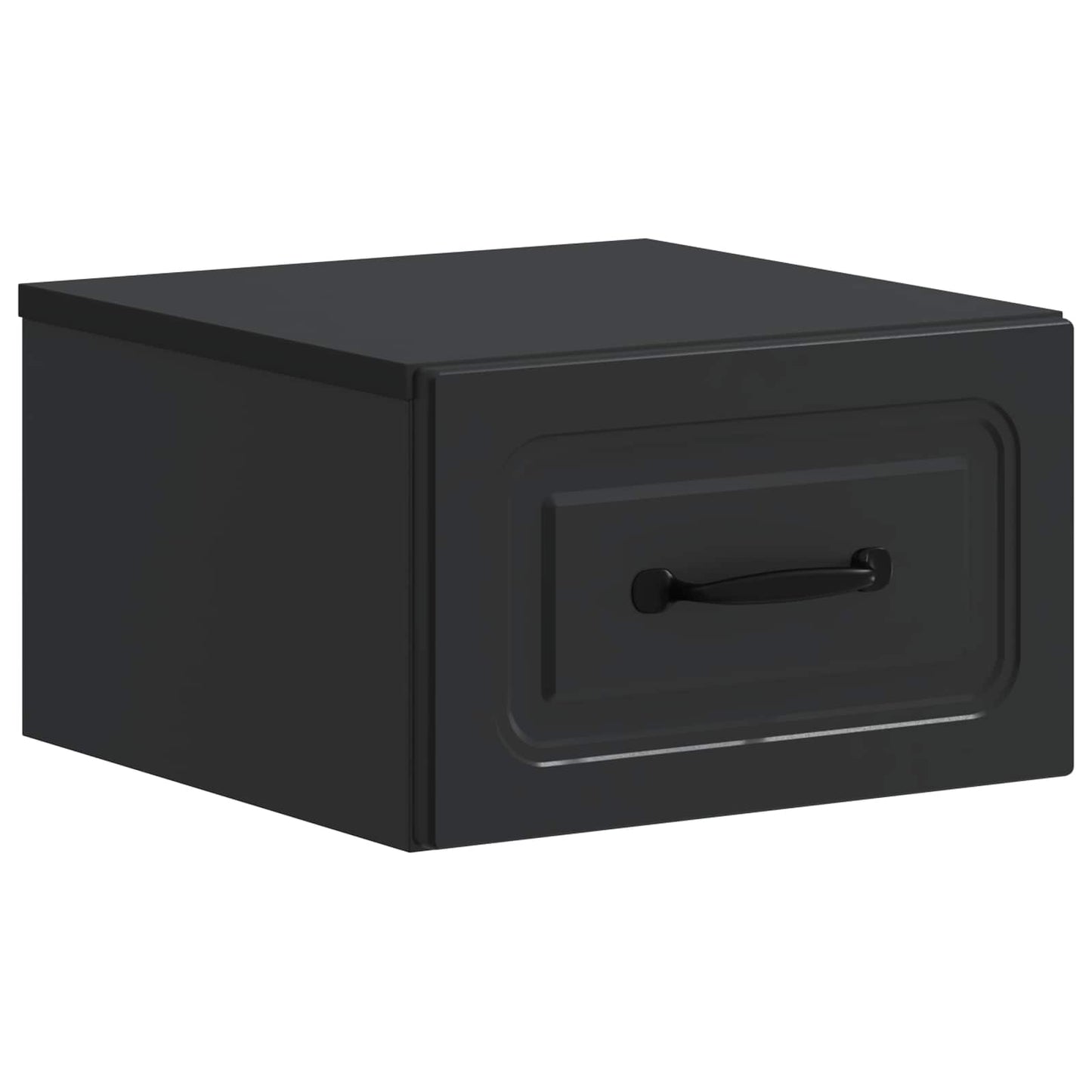 Wandbeugel Bedkast 2 pcs Zwart 34,5 x 33 x 20 cm Bewerkt hout is nu te koop bij PeponiXL, paradijselijk wonen!