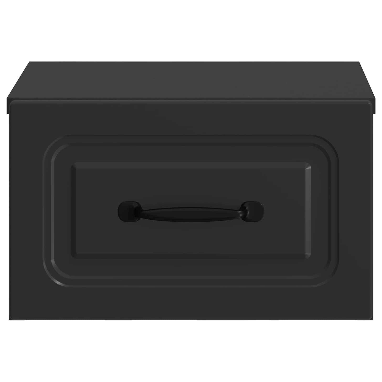 Wandbeugel Bedkast 2 pcs Zwart 34,5 x 33 x 20 cm Bewerkt hout is nu te koop bij PeponiXL, paradijselijk wonen!