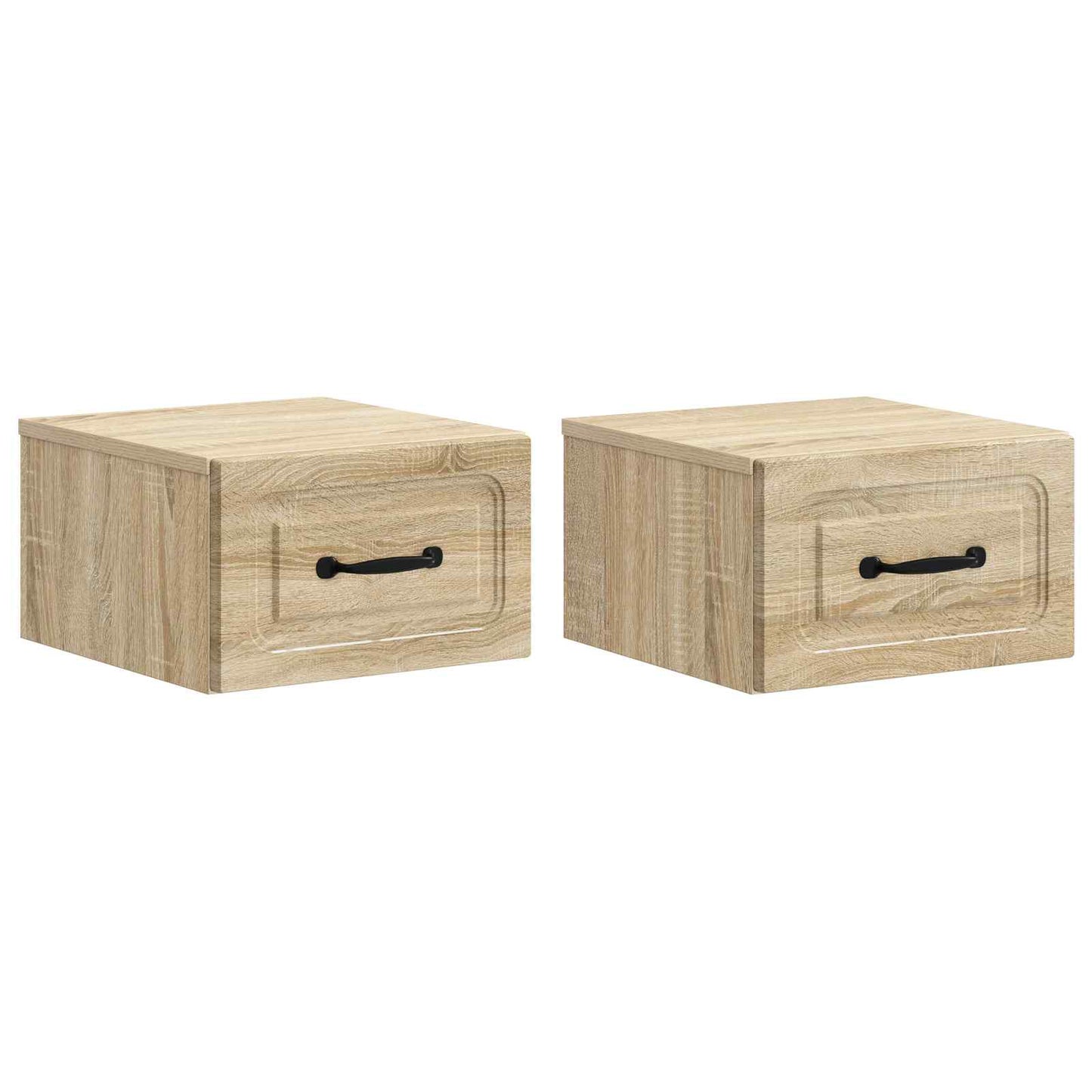 Wandbeugel Bedkast 2 pcs Sonoma Eiken 34,5 x 33 x 20 cm is nu te koop bij PeponiXL, paradijselijk wonen!