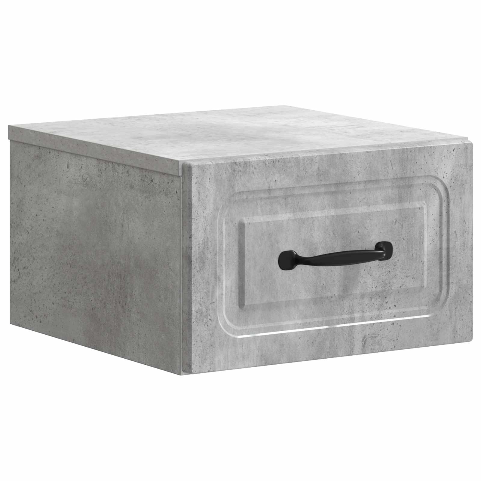Wandbeugel Bedkast Betongrijs 34,5 x 33 x 20 cm Bewerkt hout is nu te koop bij PeponiXL, paradijselijk wonen!