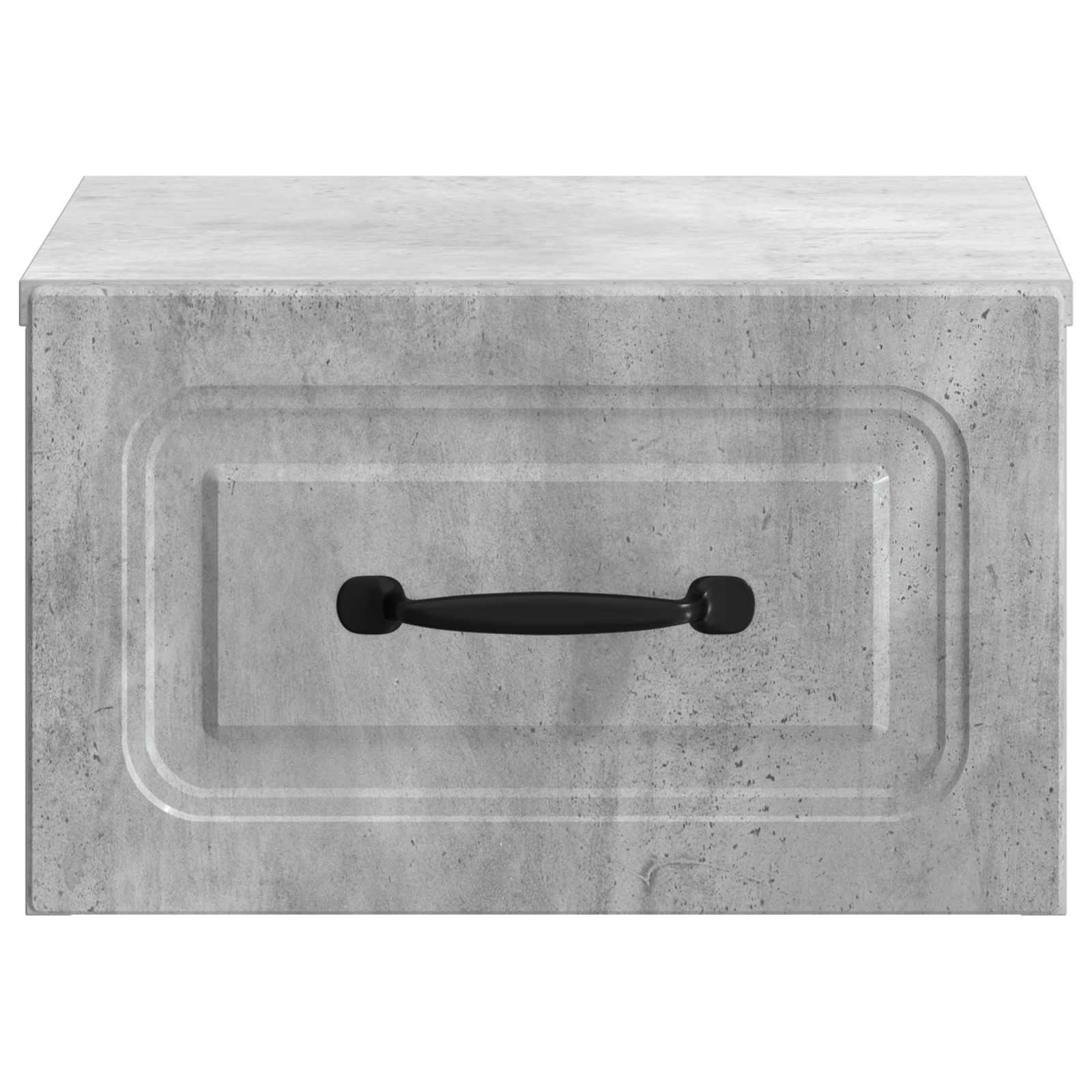 Wandbeugel Bedkast Betongrijs 34,5 x 33 x 20 cm Bewerkt hout is nu te koop bij PeponiXL, paradijselijk wonen!