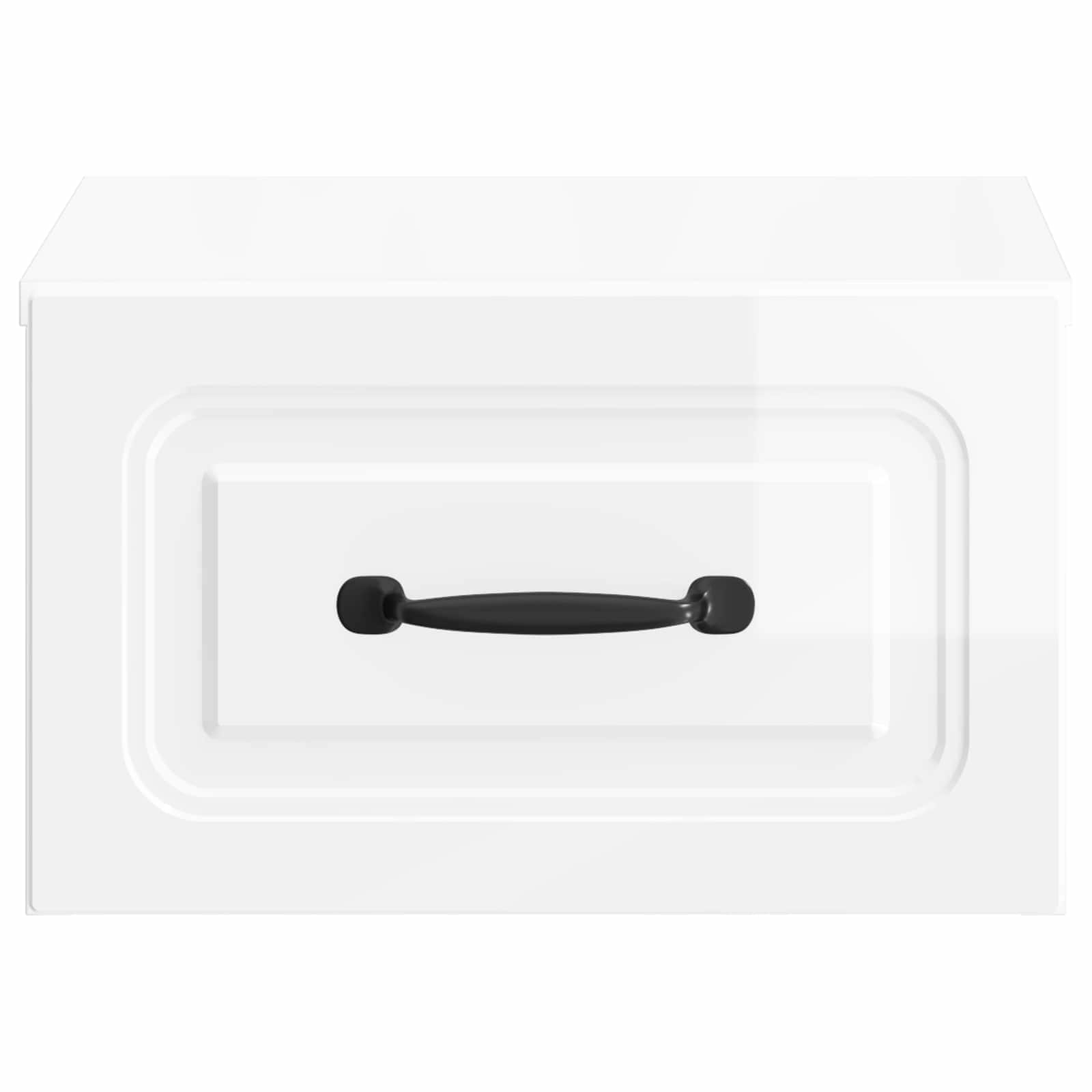 Wandbeugel Bedkast Hoogglans Wit 34,5 x 33 x 20 cm Bewerkt hout is nu te koop bij PeponiXL, paradijselijk wonen!