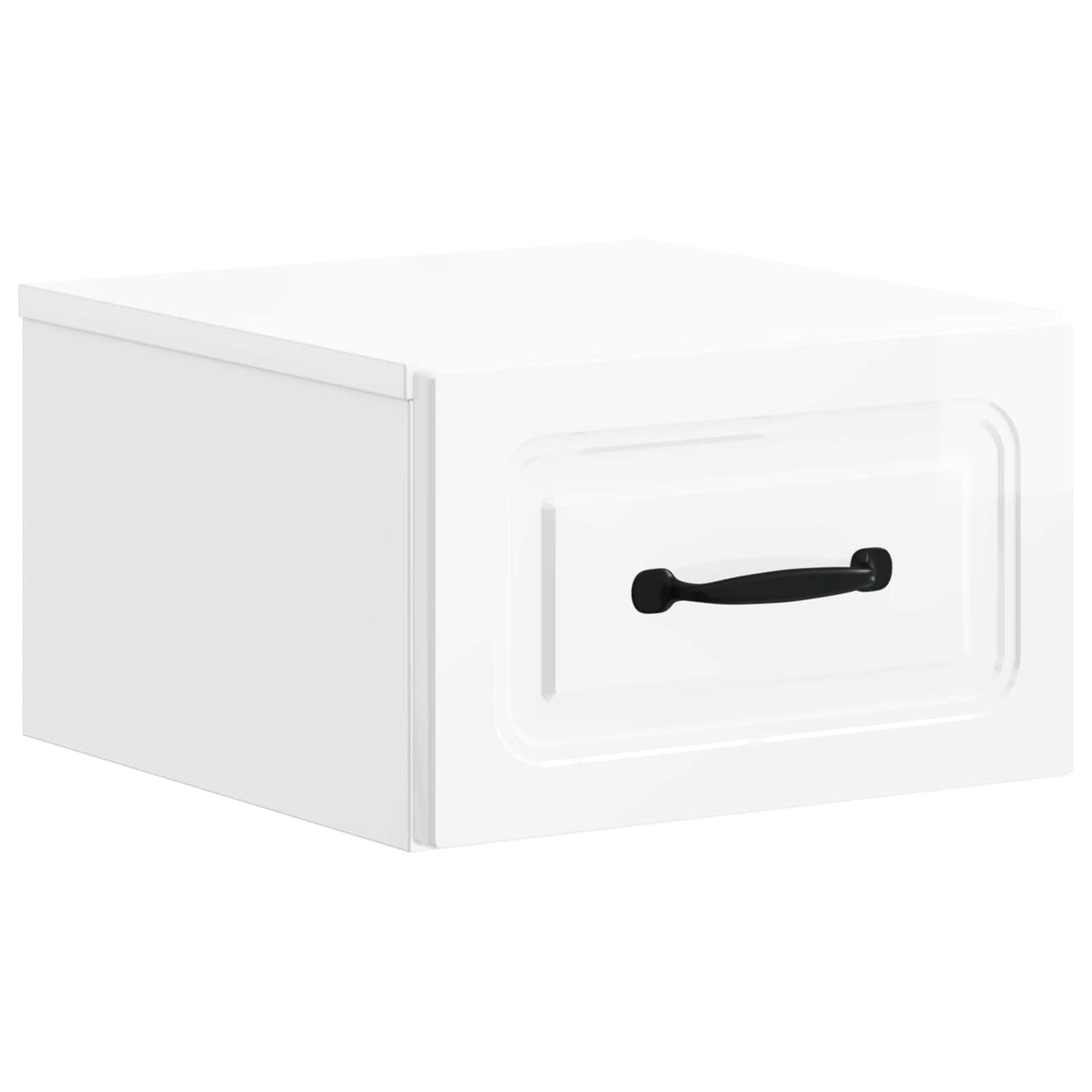 Wandbeugel Bedkast 2 pcs Hoogglans Wit 34,5 x 33 x 20 cm is nu te koop bij PeponiXL, paradijselijk wonen!