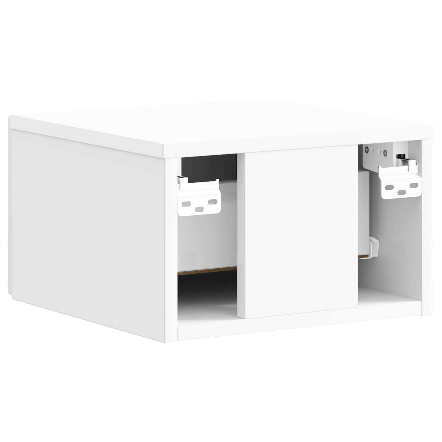 Wandbeugel Bedkast 2 pcs Hoogglans Wit 34,5 x 33 x 20 cm is nu te koop bij PeponiXL, paradijselijk wonen!