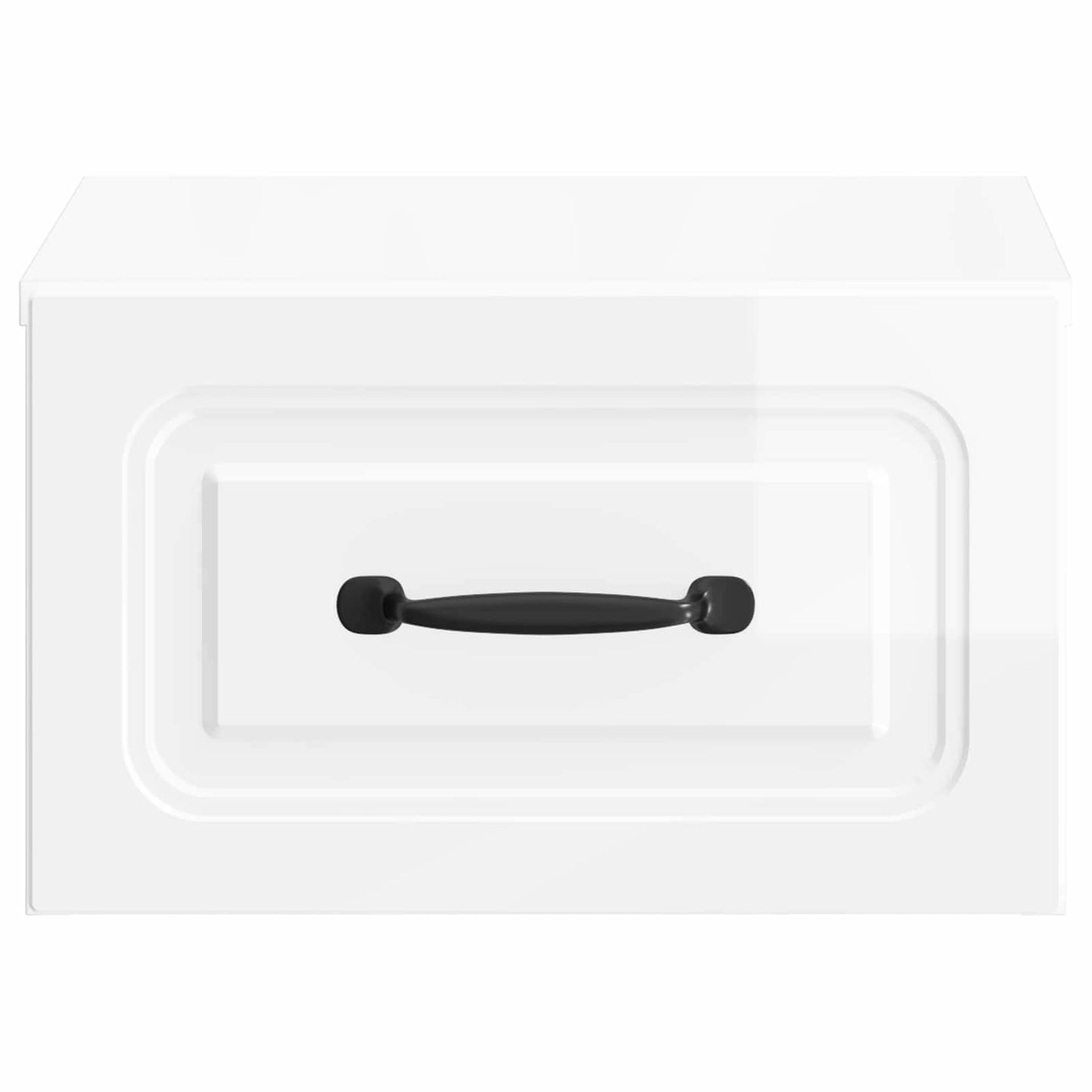 Wandbeugel Bedkast 2 pcs Hoogglans Wit 34,5 x 33 x 20 cm is nu te koop bij PeponiXL, paradijselijk wonen!