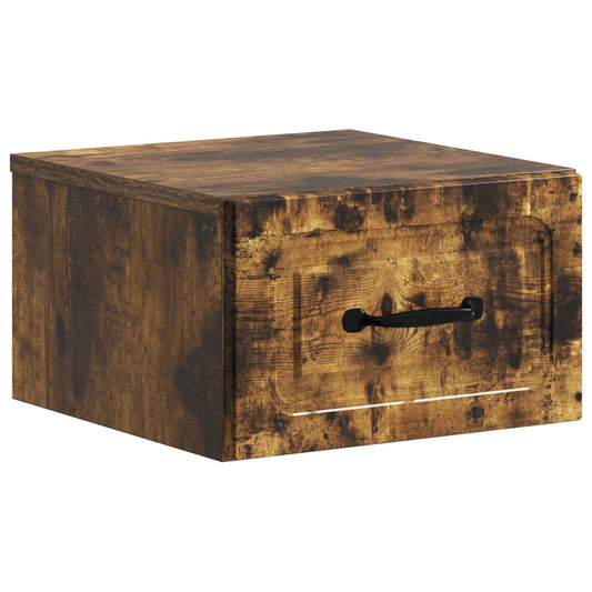 Wandbeugel Bedkast Gerookt eiken 34,5 x 33 x 20 cm Bewerkt hout is nu te koop bij PeponiXL, paradijselijk wonen!