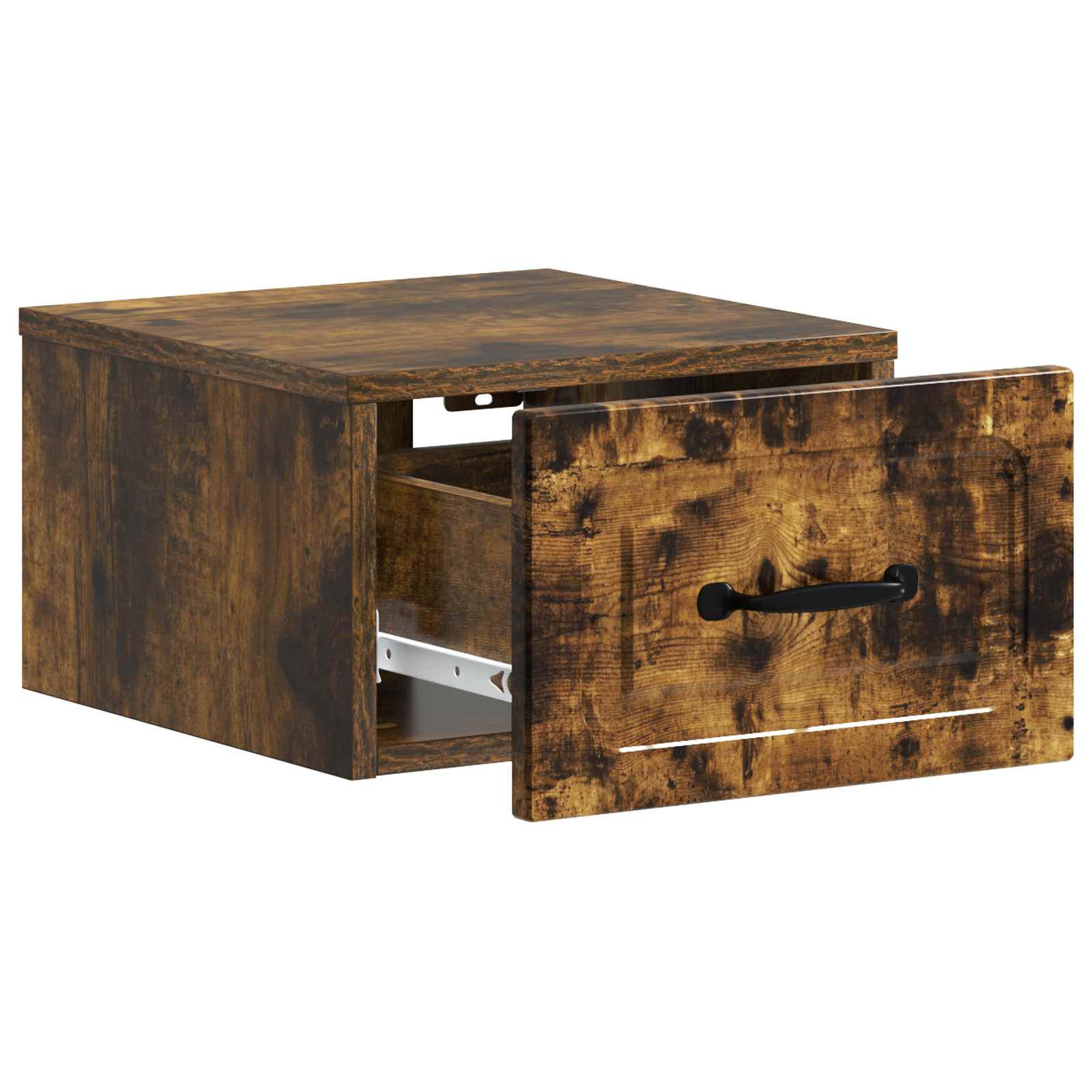 Wandbeugel Bedkast Gerookt eiken 34,5 x 33 x 20 cm Bewerkt hout is nu te koop bij PeponiXL, paradijselijk wonen!