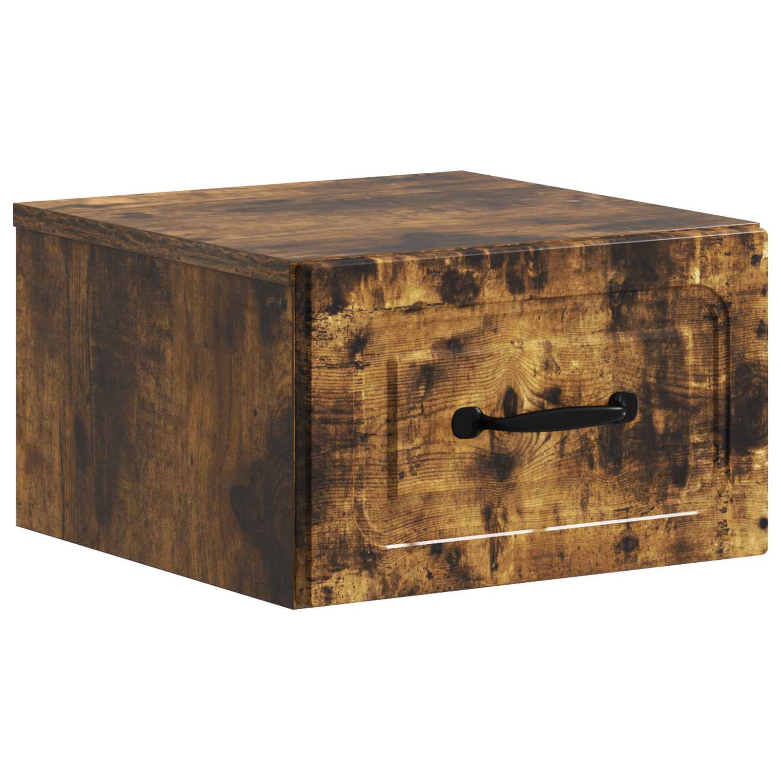 Wandbeugel Bedkast 2 pcs Gerookt eiken 34,5 x 33 x 20 cm is nu te koop bij PeponiXL, paradijselijk wonen!