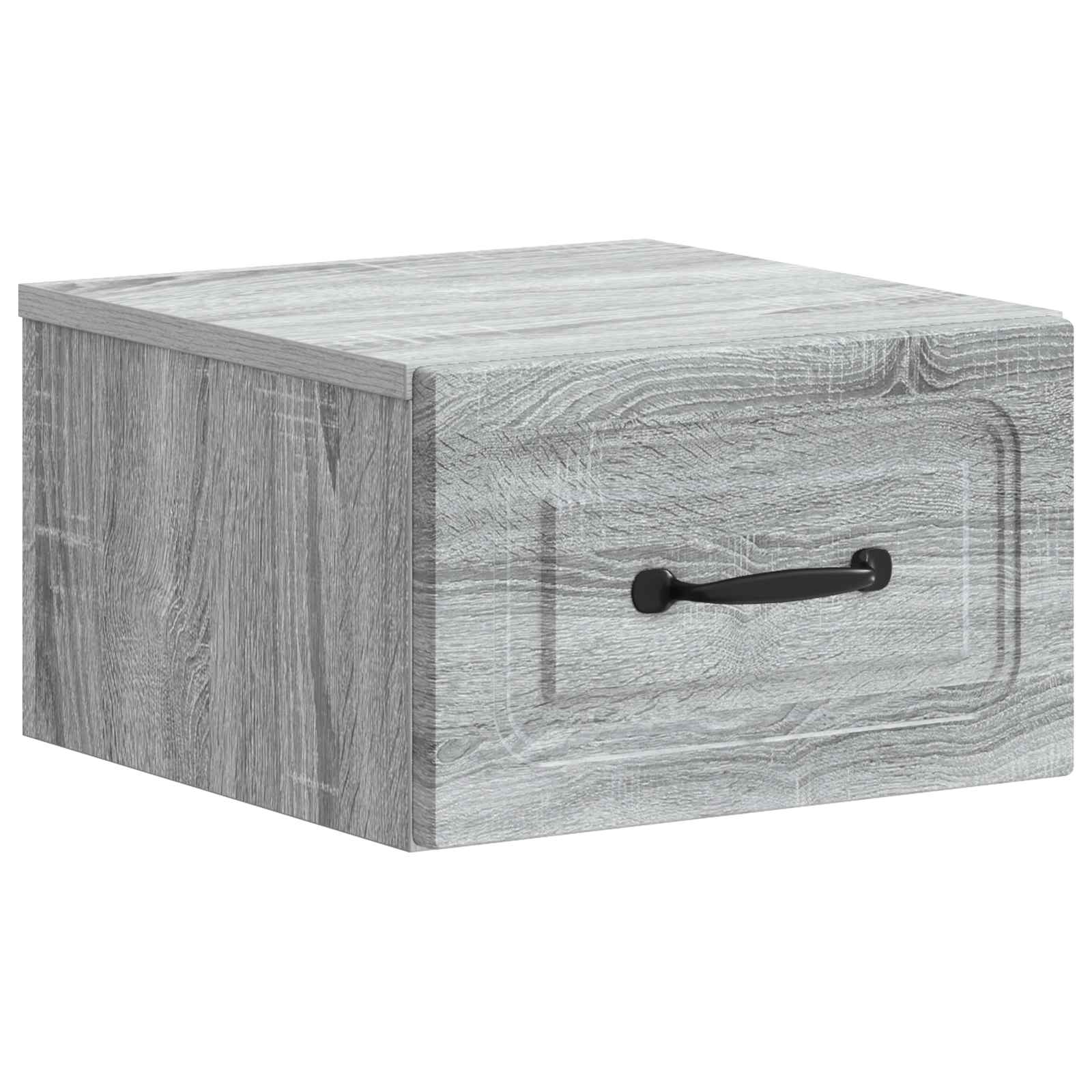Wandbeugel Bedkast 2 pcs Grijs sonoma 34,5 x 33 x 20 cm is nu te koop bij PeponiXL, paradijselijk wonen!