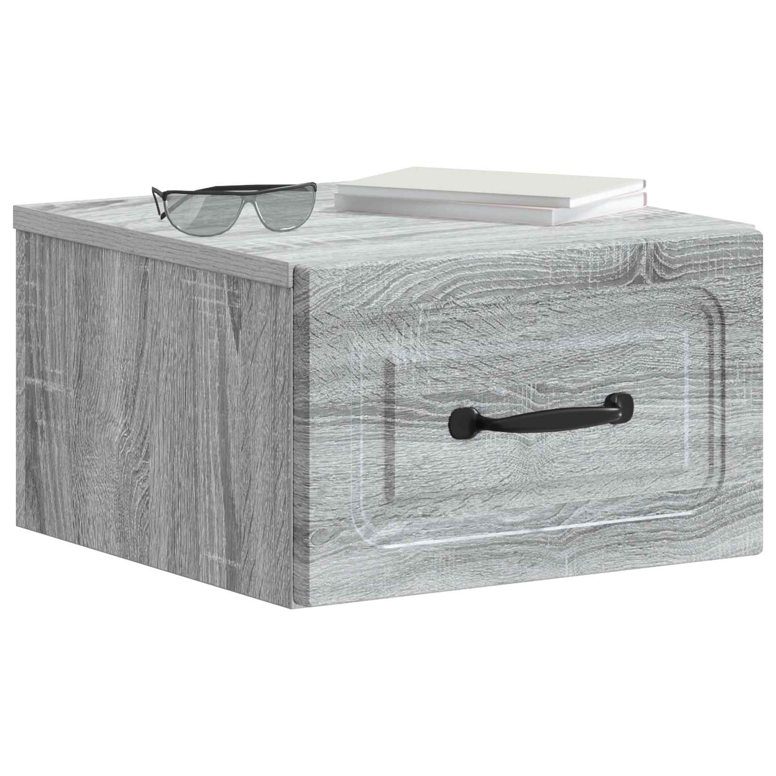 Wandbeugel Bedkast 2 pcs Grijs sonoma 34,5 x 33 x 20 cm is nu te koop bij PeponiXL, paradijselijk wonen!