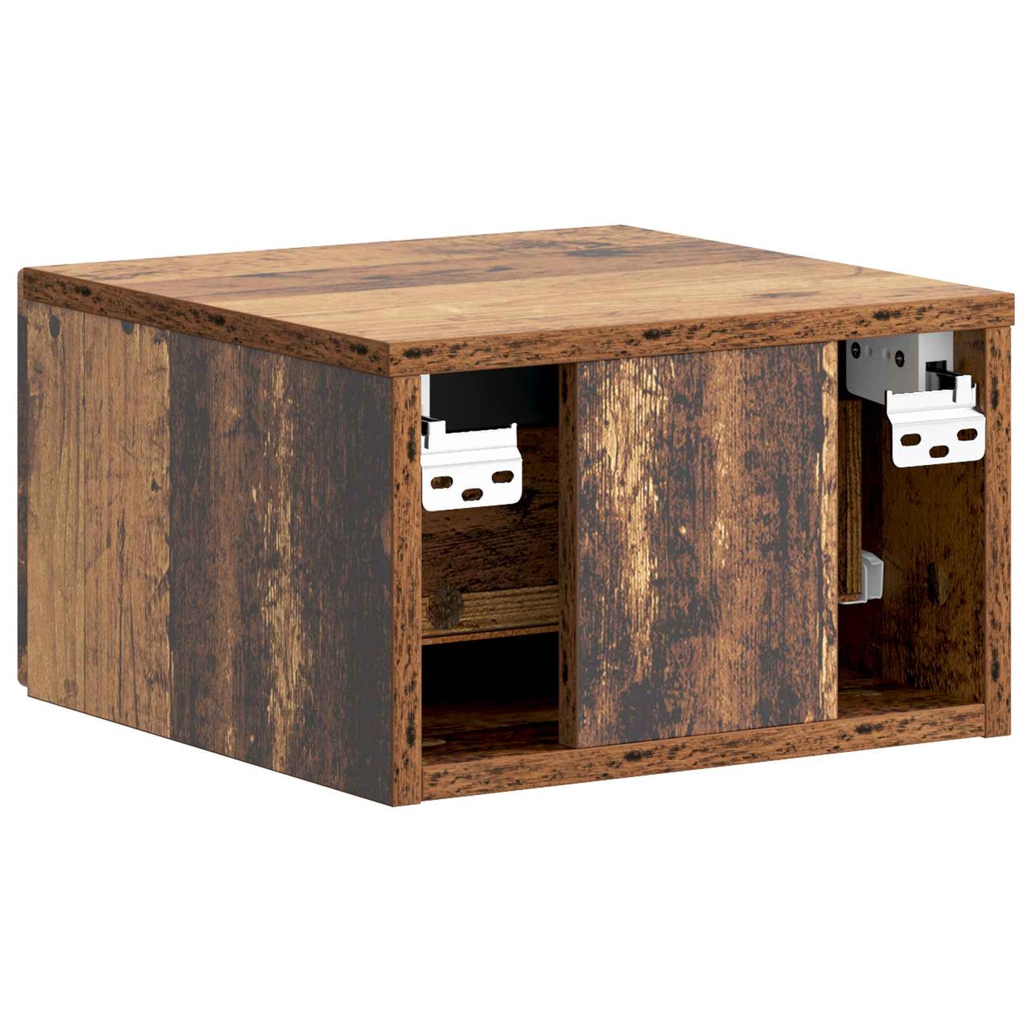 Wandbeugel Bedkast Oud hout 34,5 x 33 x 20 cm Bewerkt hout is nu te koop bij PeponiXL, paradijselijk wonen!