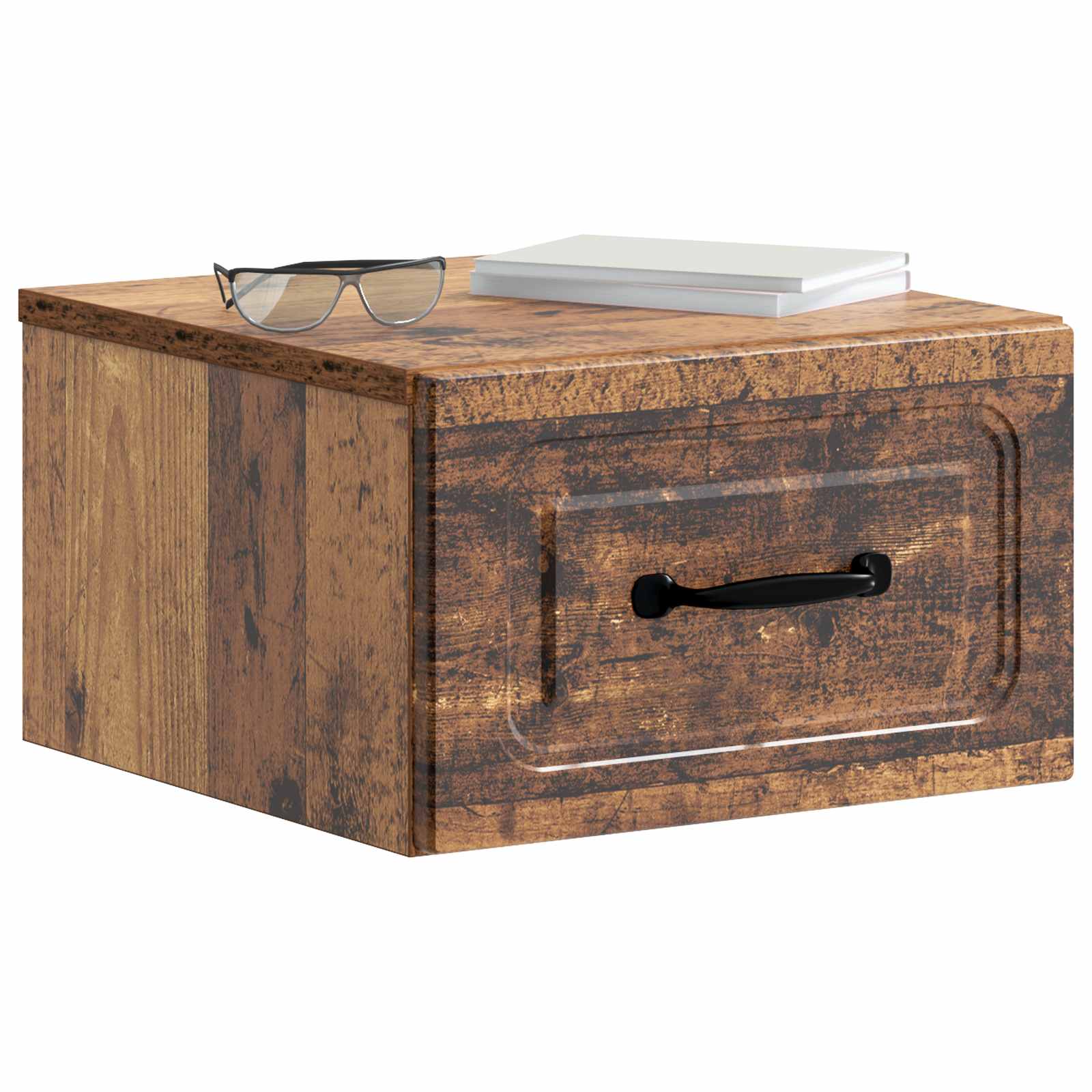 Wandbeugel Bedkast Oud hout 34,5 x 33 x 20 cm Bewerkt hout is nu te koop bij PeponiXL, paradijselijk wonen!