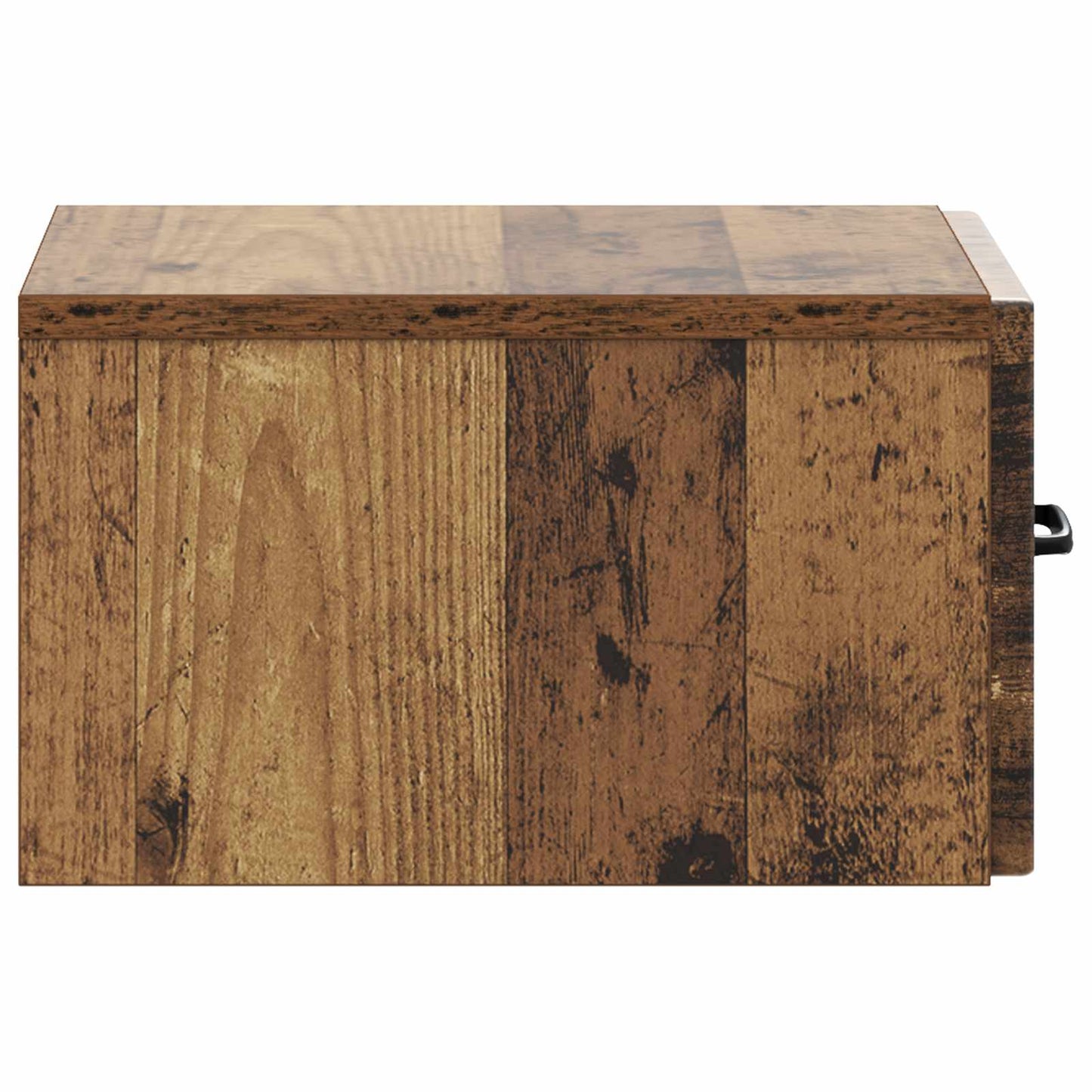 Wandbeugel Bedkast met lade 2 pcs Oud hout 34,5 x 33 x 20 cm is nu te koop bij PeponiXL, paradijselijk wonen!