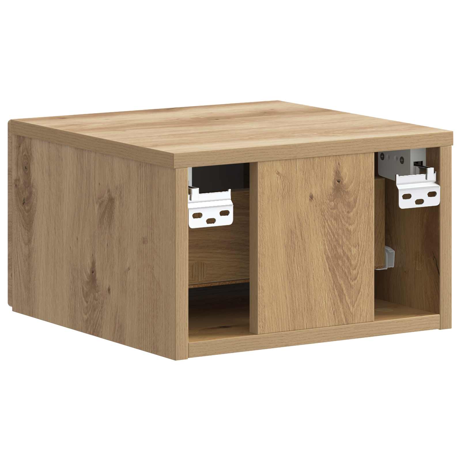 Wandbeugel Bedkast met lade Artisanaal eiken 34,5 x 33 x 20 cm is nu te koop bij PeponiXL, paradijselijk wonen!