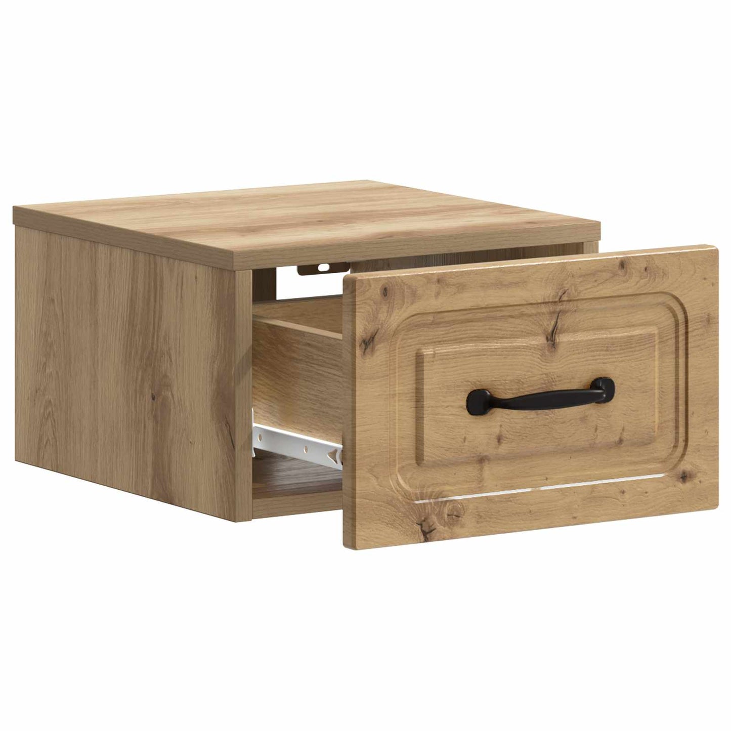 Wandbeugel Bedkast 2 pcs Artisanaal eiken 34,5 x 33 x 20 cm is nu te koop bij PeponiXL, paradijselijk wonen!