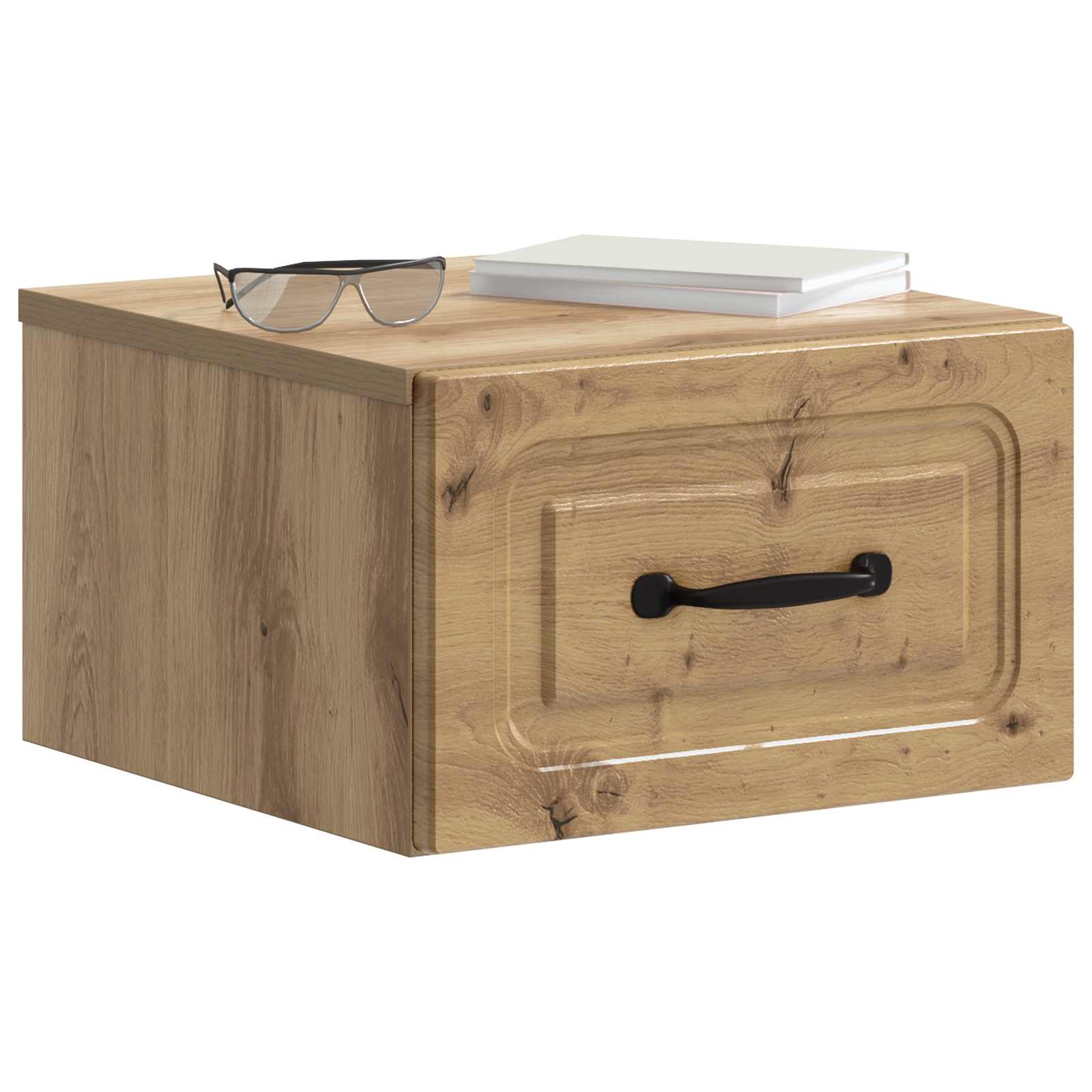 Wandbeugel Bedkast 2 pcs Artisanaal eiken 34,5 x 33 x 20 cm is nu te koop bij PeponiXL, paradijselijk wonen!