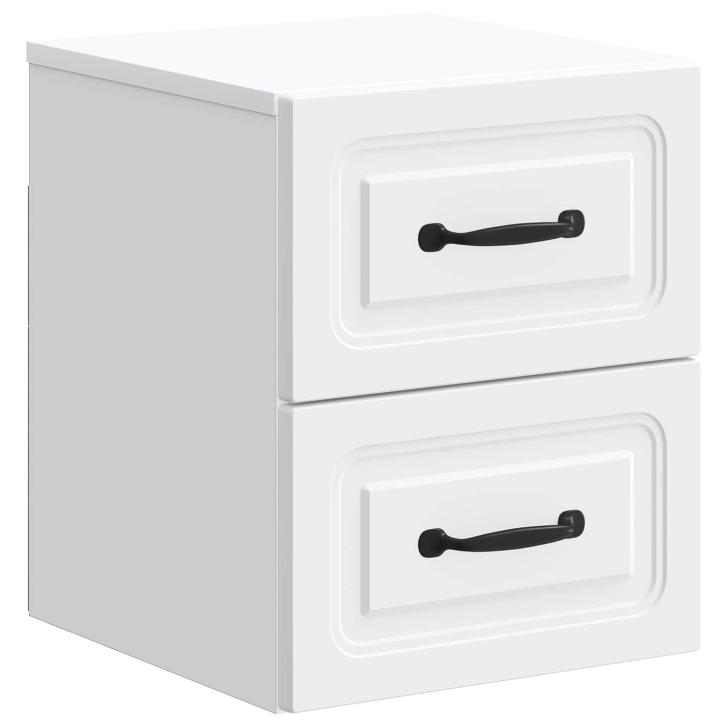 Wandbeugel Bedkast met lade Wit 34,5 x 33 x 40 cm Bewerkt hout is nu te koop bij PeponiXL, paradijselijk wonen!