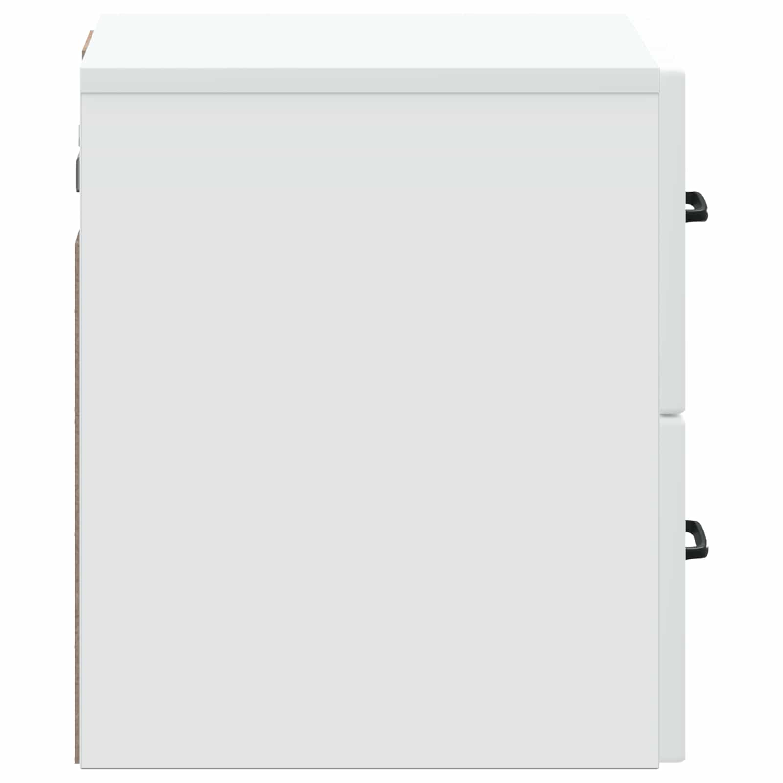 Wandbeugel Bedkast met lade Wit 34,5 x 33 x 40 cm Bewerkt hout is nu te koop bij PeponiXL, paradijselijk wonen!