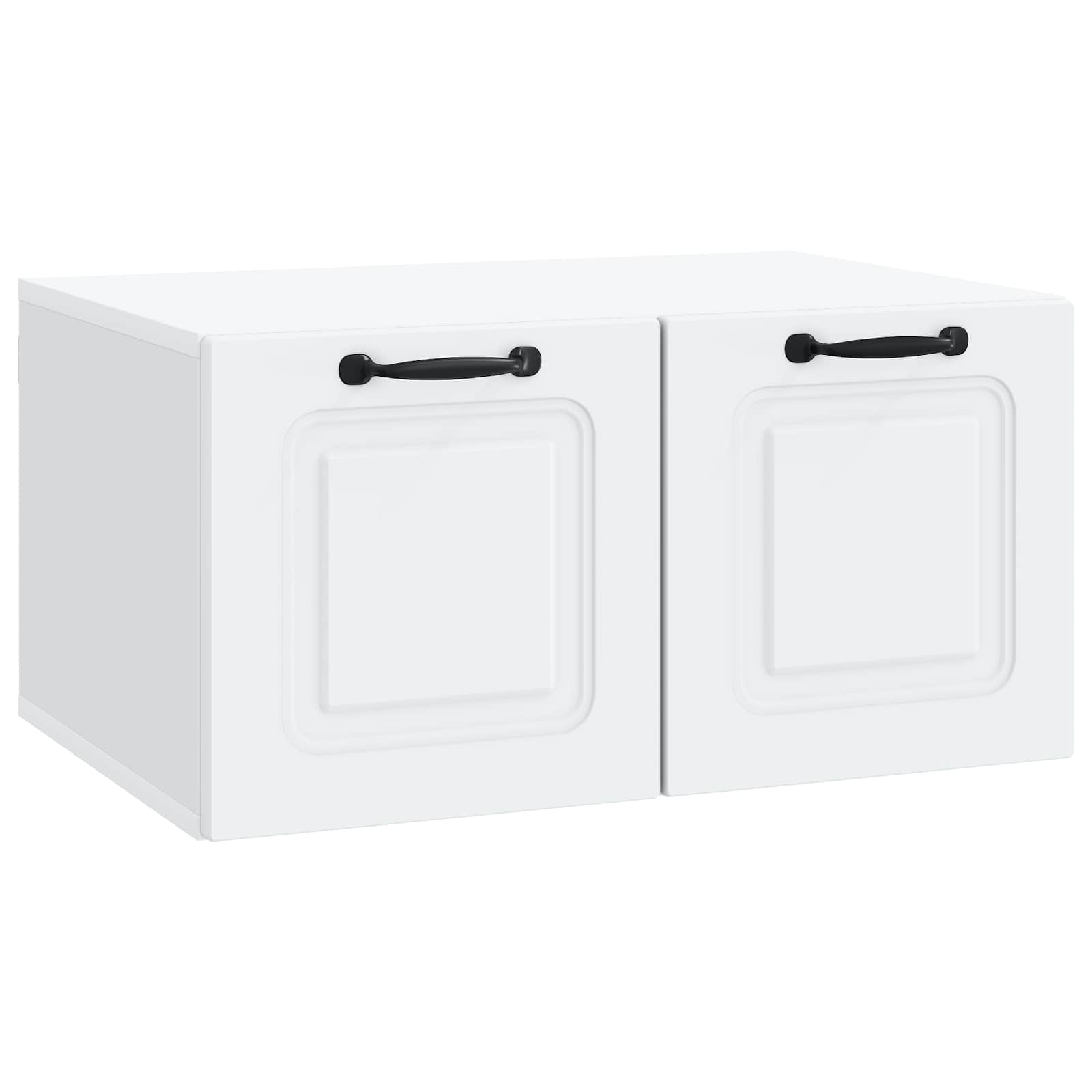 Wandbeugel TV-kast Wit 59,5 x 41 x 30 cm Bewerkt hout is nu te koop bij PeponiXL, paradijselijk wonen!
