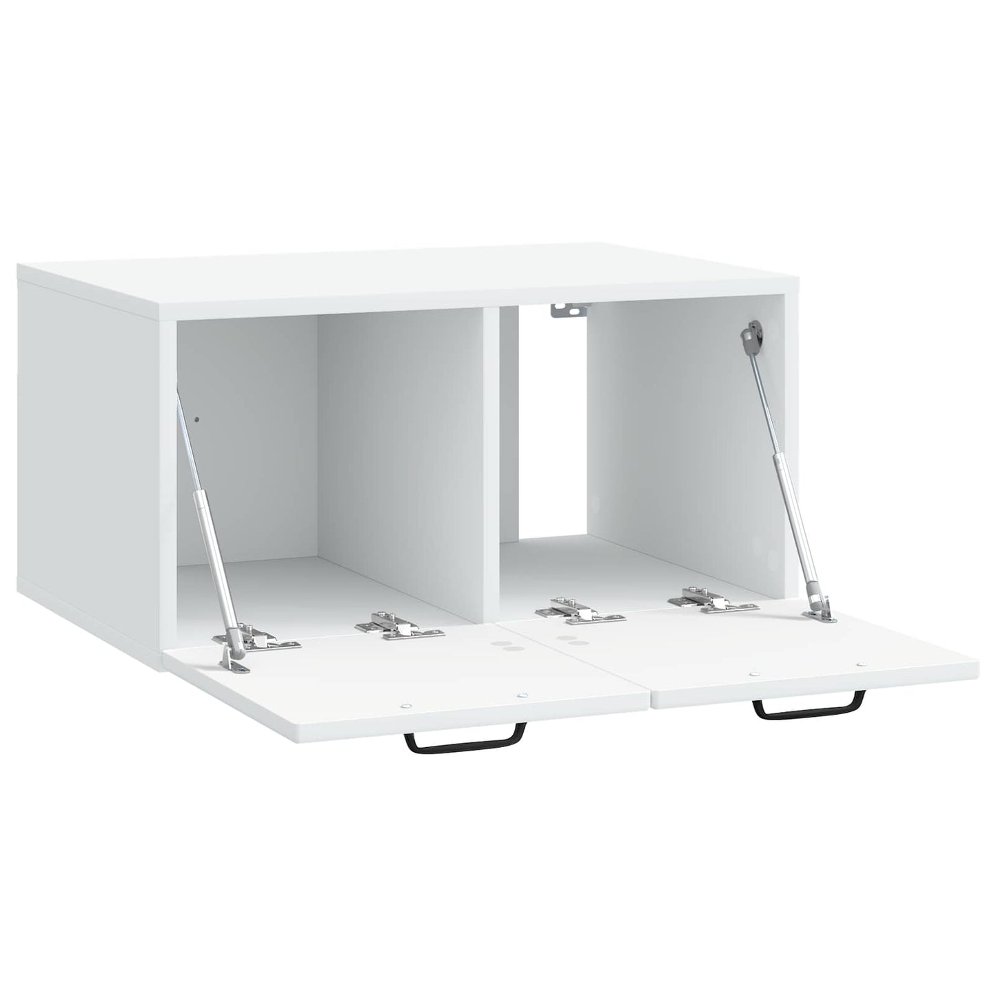 Wandbeugel TV-kast Wit 59,5 x 41 x 30 cm Bewerkt hout is nu te koop bij PeponiXL, paradijselijk wonen!