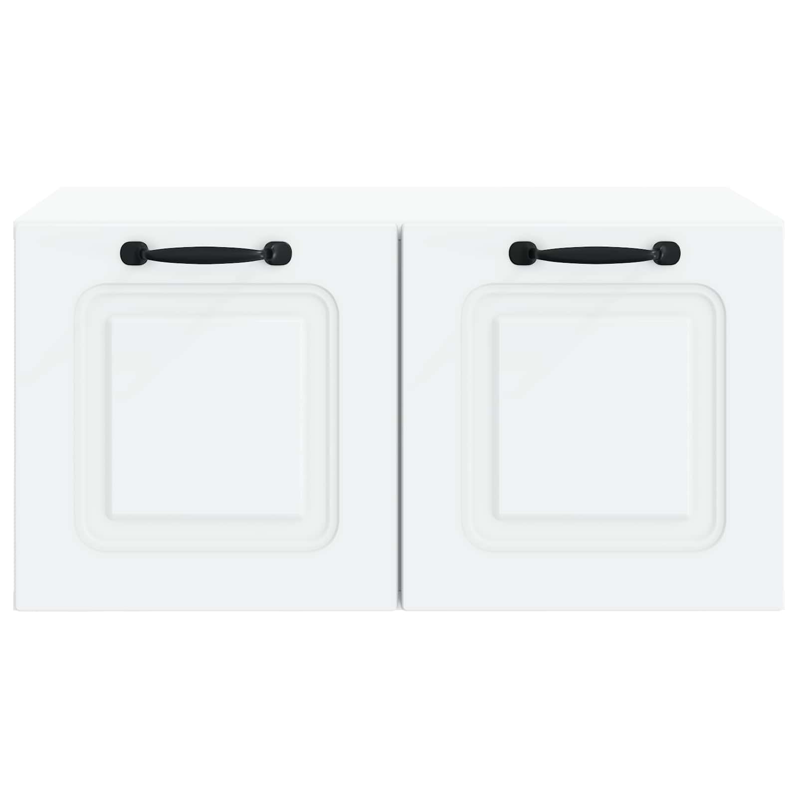 Wandbeugel TV-kast Wit 59,5 x 41 x 30 cm Bewerkt hout is nu te koop bij PeponiXL, paradijselijk wonen!
