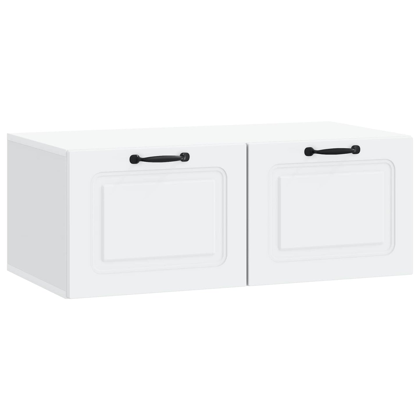 Wandbeugel TV-kast Wit 78,5 x 41 x 30 cm Bewerkt hout is nu te koop bij PeponiXL, paradijselijk wonen!
