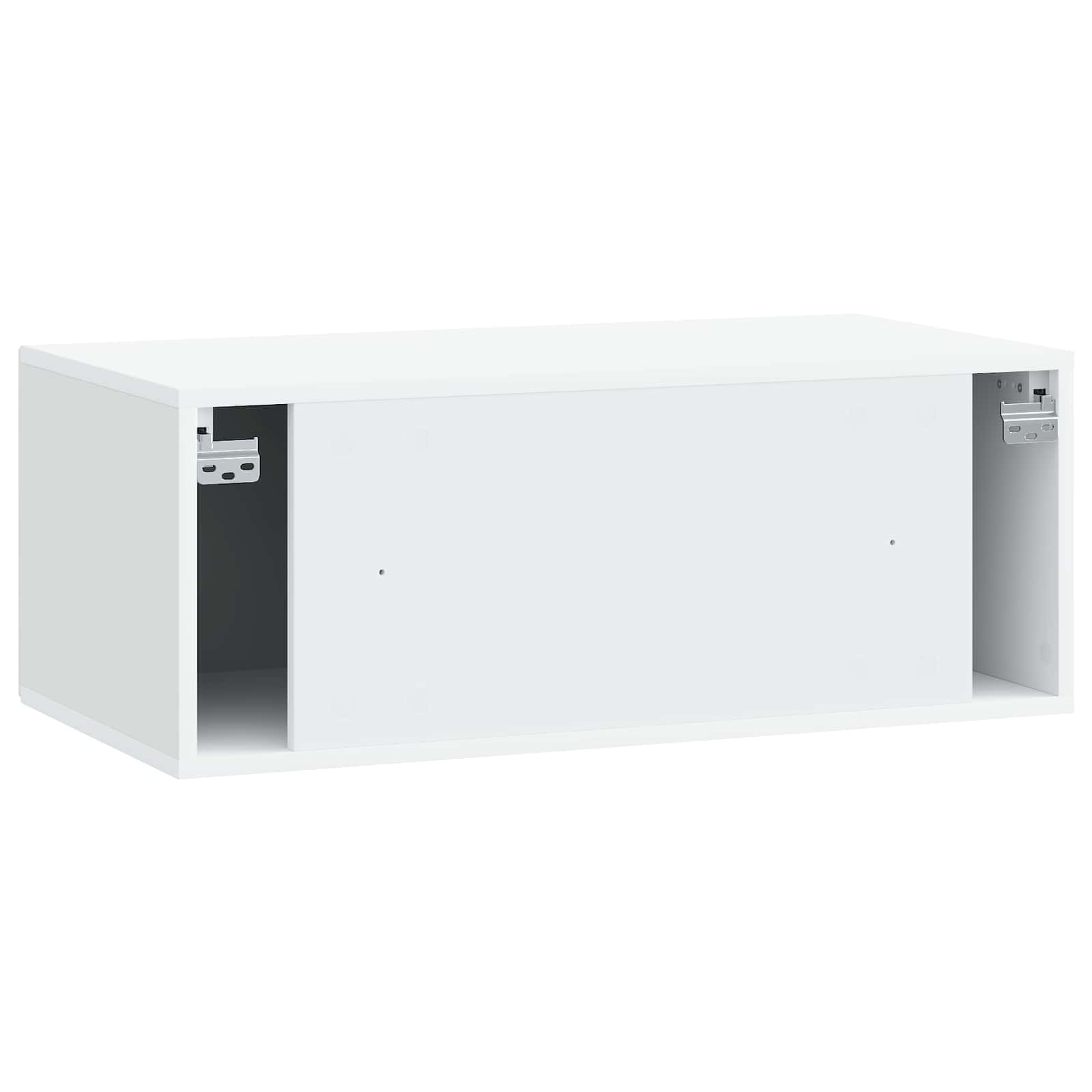 Wandbeugel TV-kast Wit 78,5 x 41 x 30 cm Bewerkt hout is nu te koop bij PeponiXL, paradijselijk wonen!