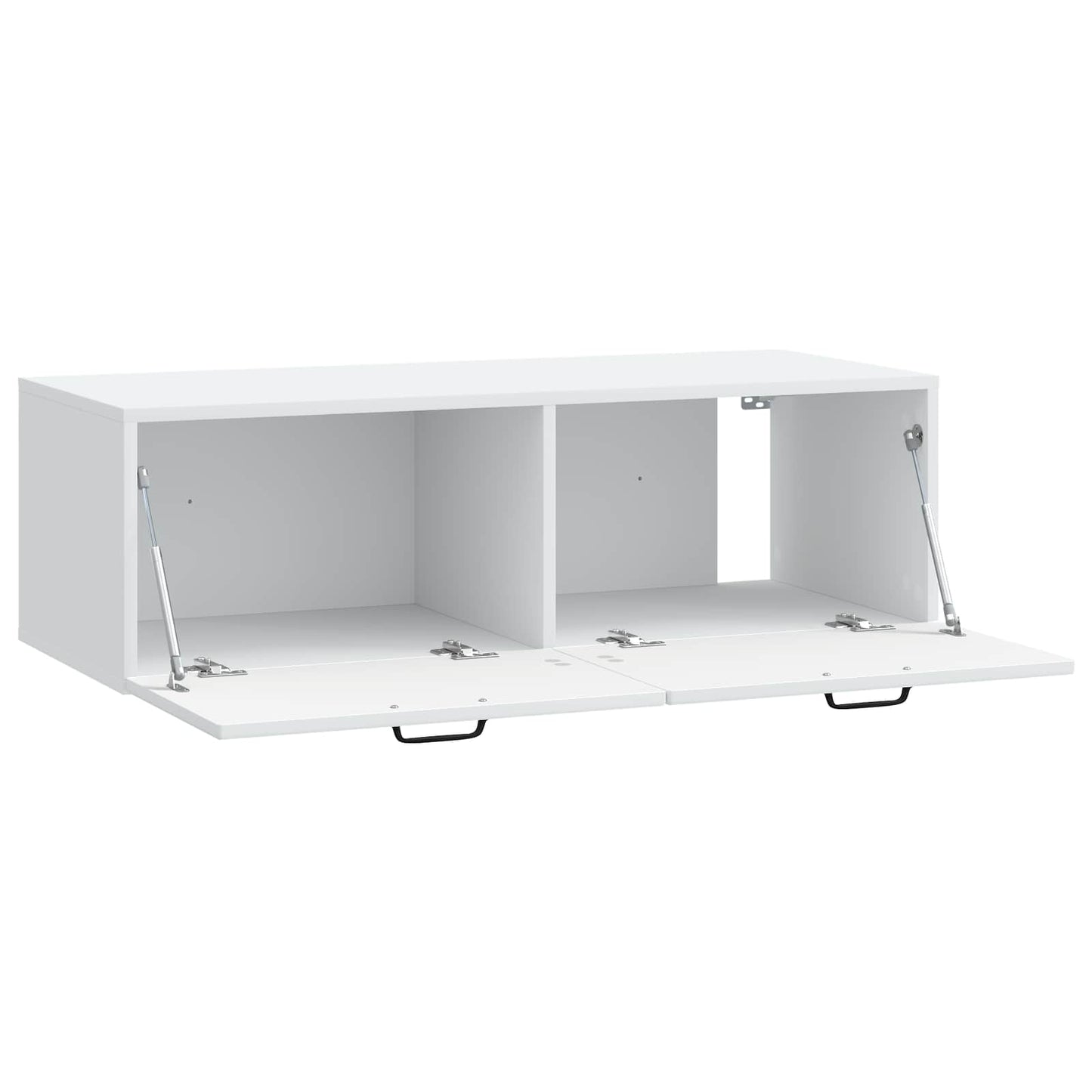 Wandbeugel TV-kast Wit 98 x 41 x 30 cm Bewerkt hout is nu te koop bij PeponiXL, paradijselijk wonen!