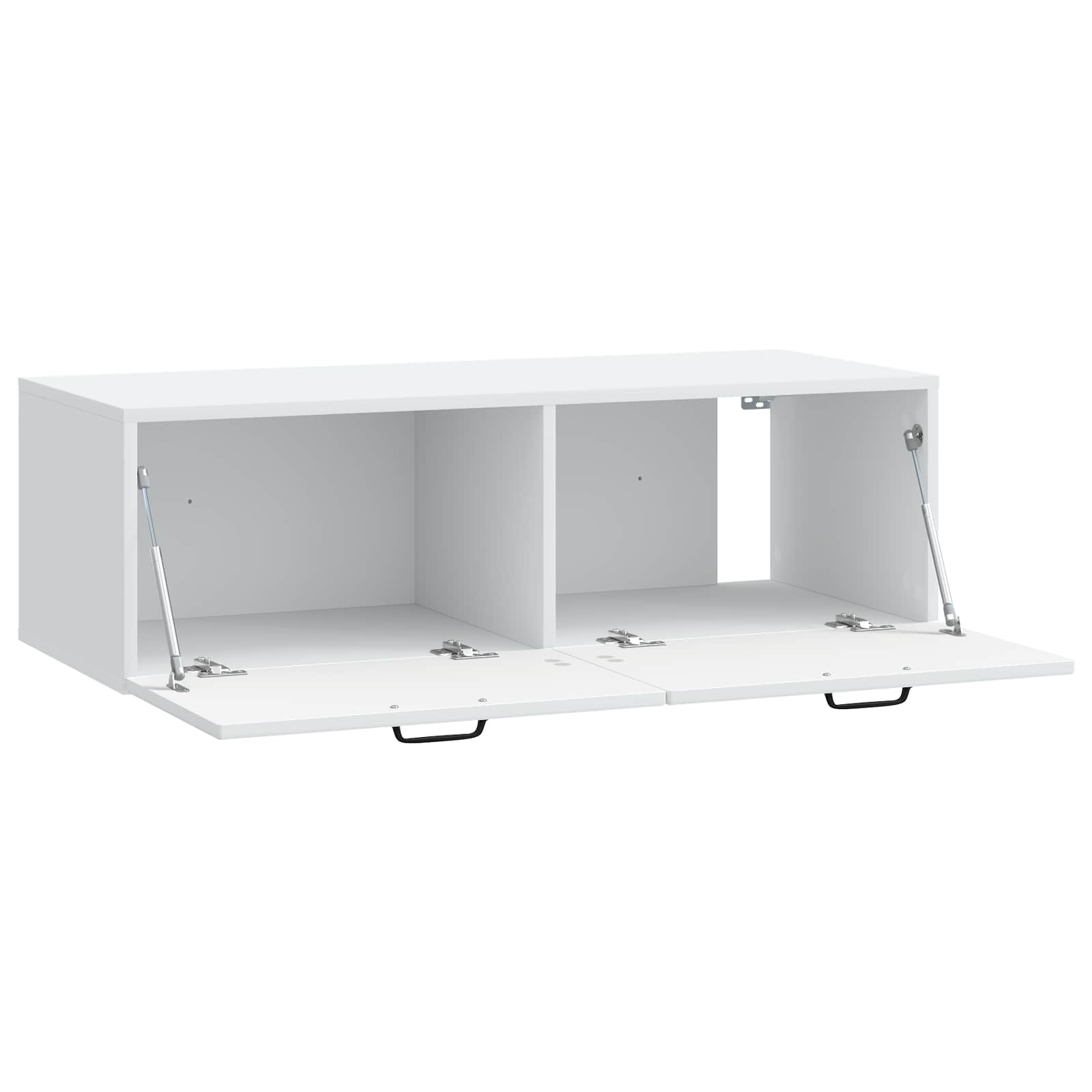 Wandbeugel TV-kast Wit 98 x 41 x 30 cm Bewerkt hout is nu te koop bij PeponiXL, paradijselijk wonen!