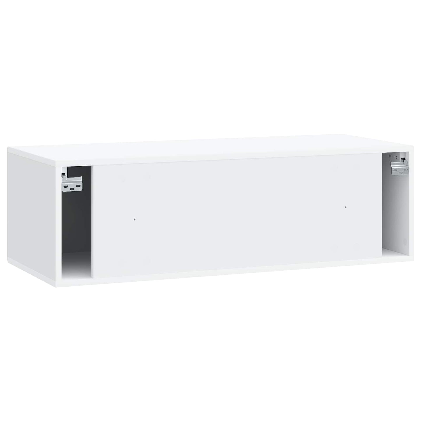 Wandbeugel TV-kast Wit 98 x 41 x 30 cm Bewerkt hout is nu te koop bij PeponiXL, paradijselijk wonen!