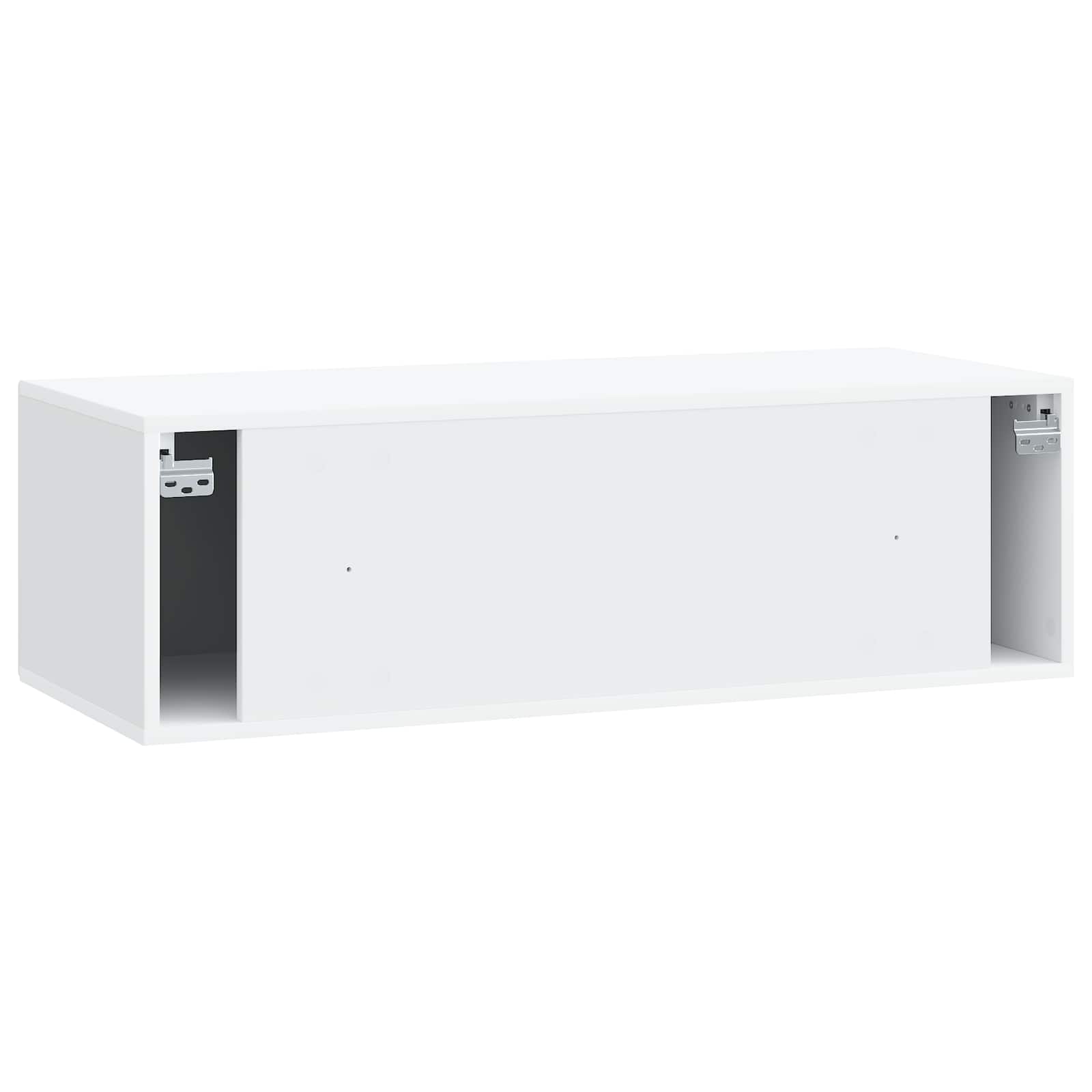 Wandbeugel TV-kast Wit 98 x 41 x 30 cm Bewerkt hout is nu te koop bij PeponiXL, paradijselijk wonen!